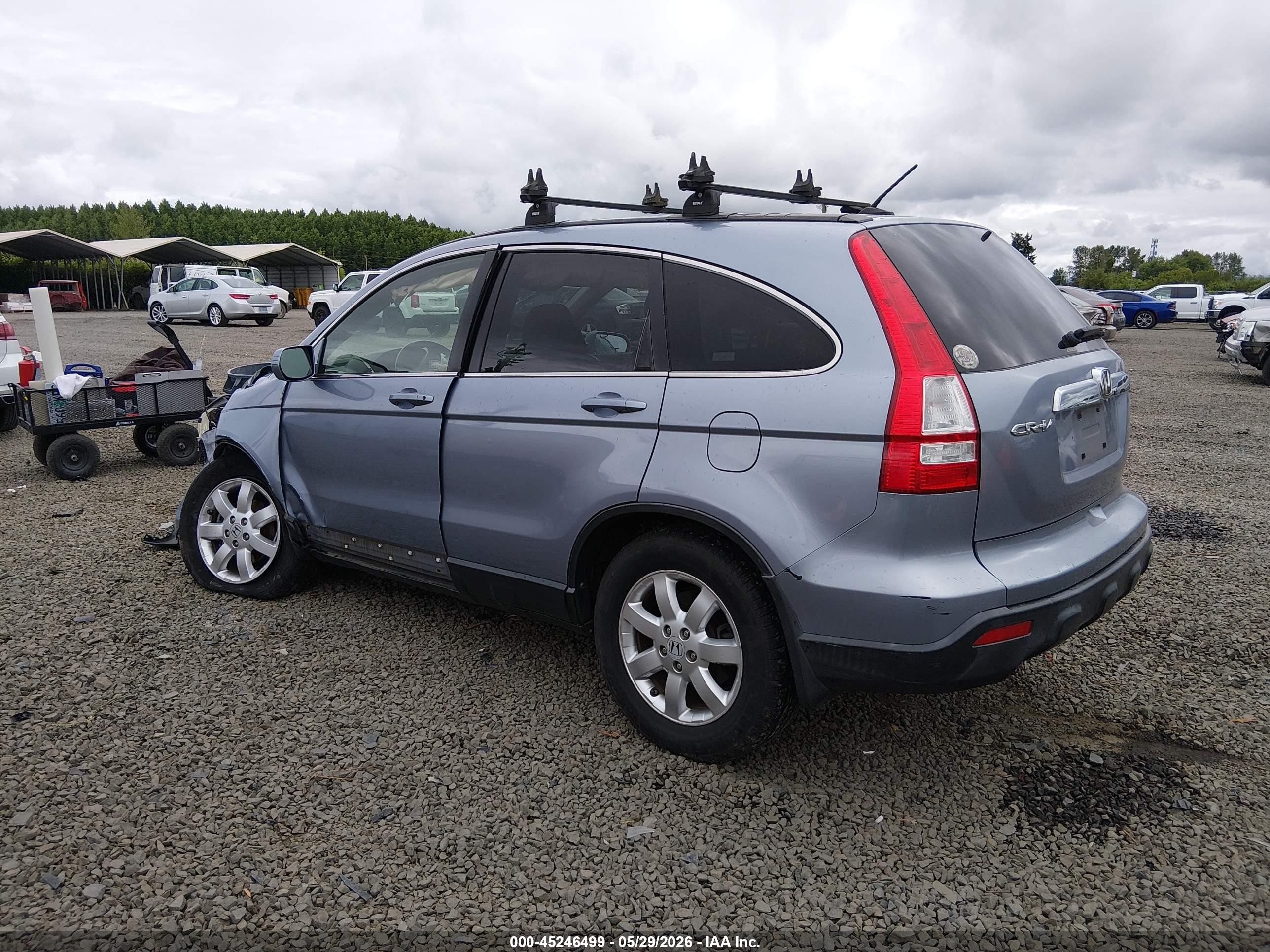 2008 Honda Cr-v Ex-l Blue vin: JHLRE48768C045751