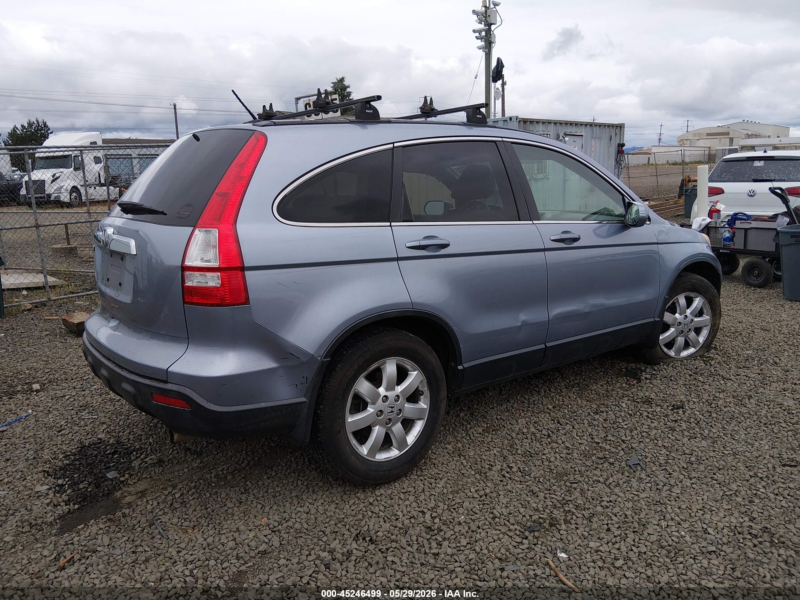 2008 Honda Cr-v Ex-l Blue vin: JHLRE48768C045751
