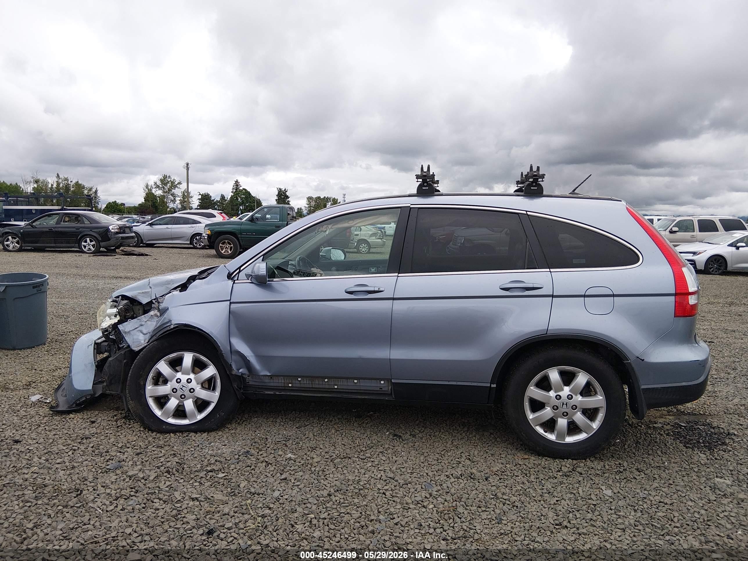 2008 Honda Cr-v Ex-l Blue vin: JHLRE48768C045751