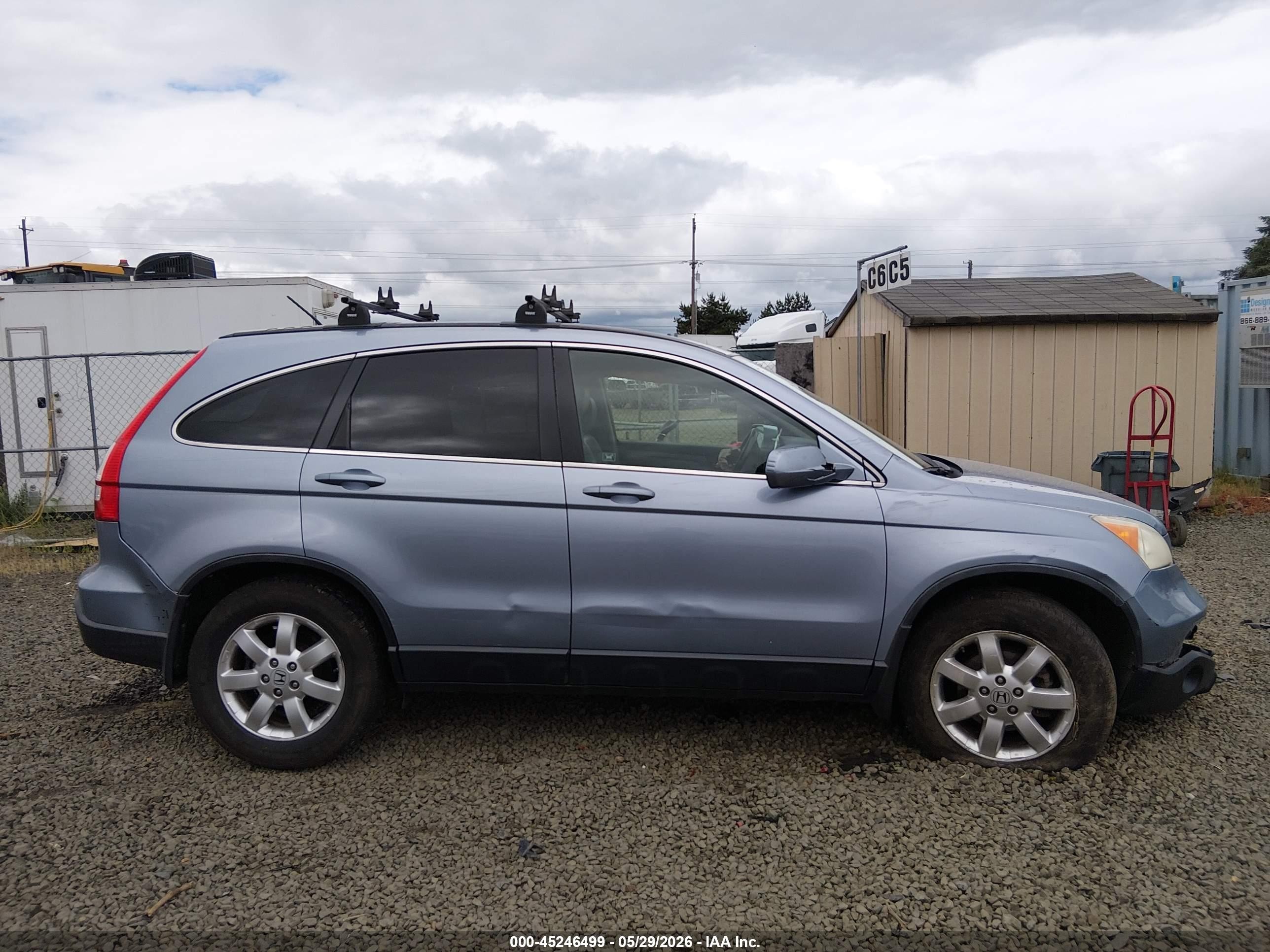2008 Honda Cr-v Ex-l Blue vin: JHLRE48768C045751