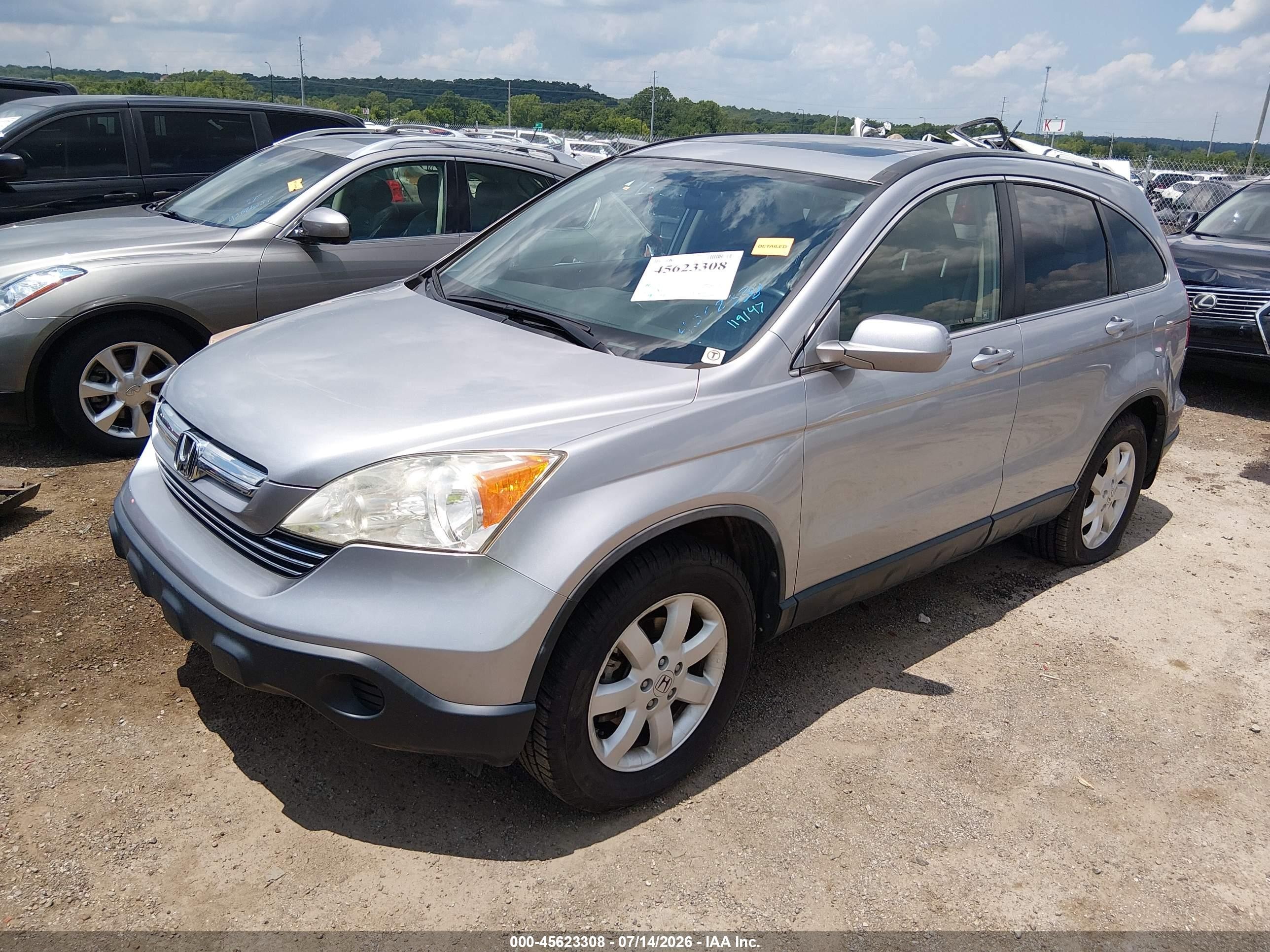 2008 Honda Cr-v Ex-l Синий vin: JHLRE48768C049864