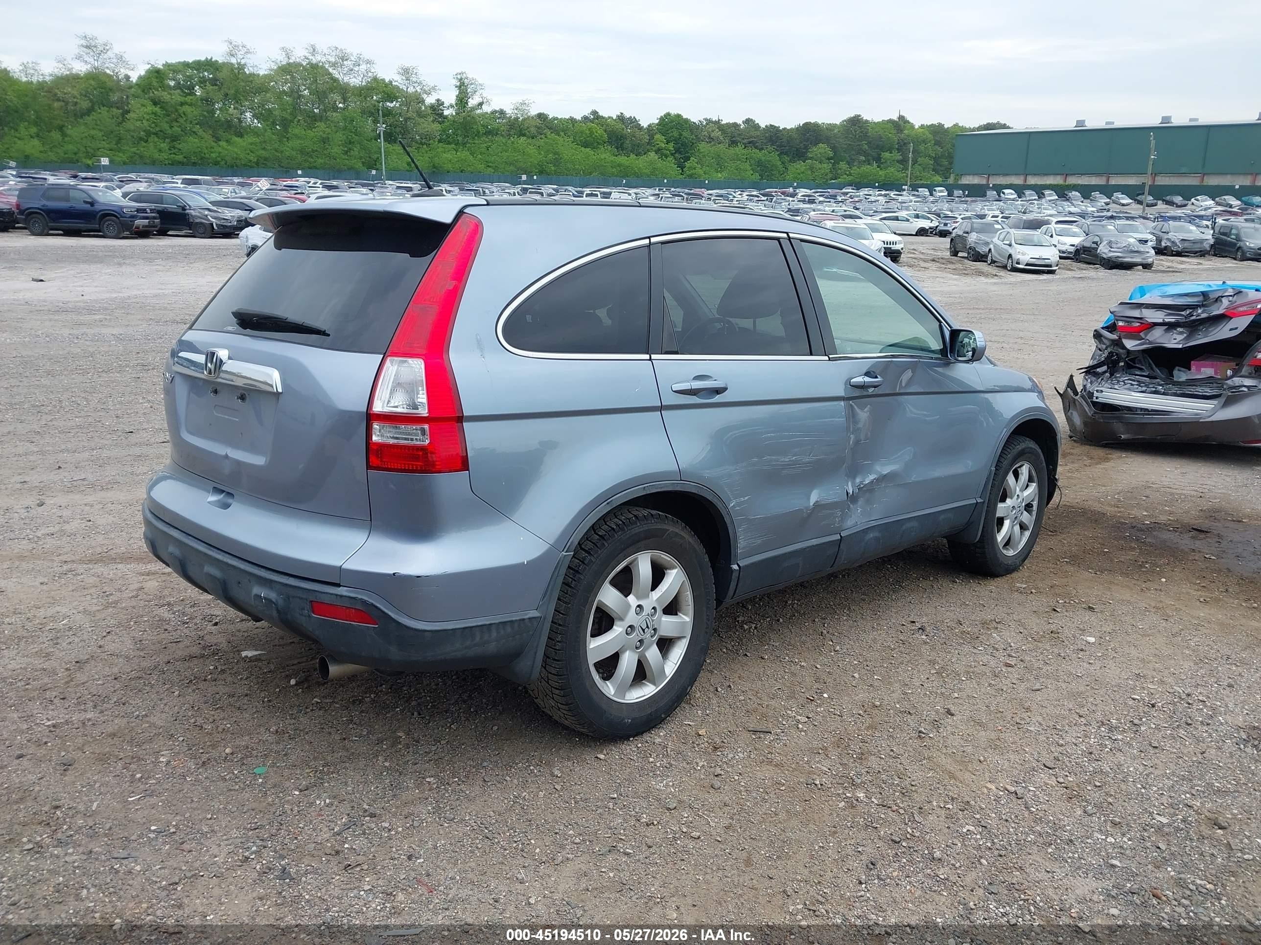2008 Honda Cr-v Ex-l Light Blue vin: JHLRE48768C052974