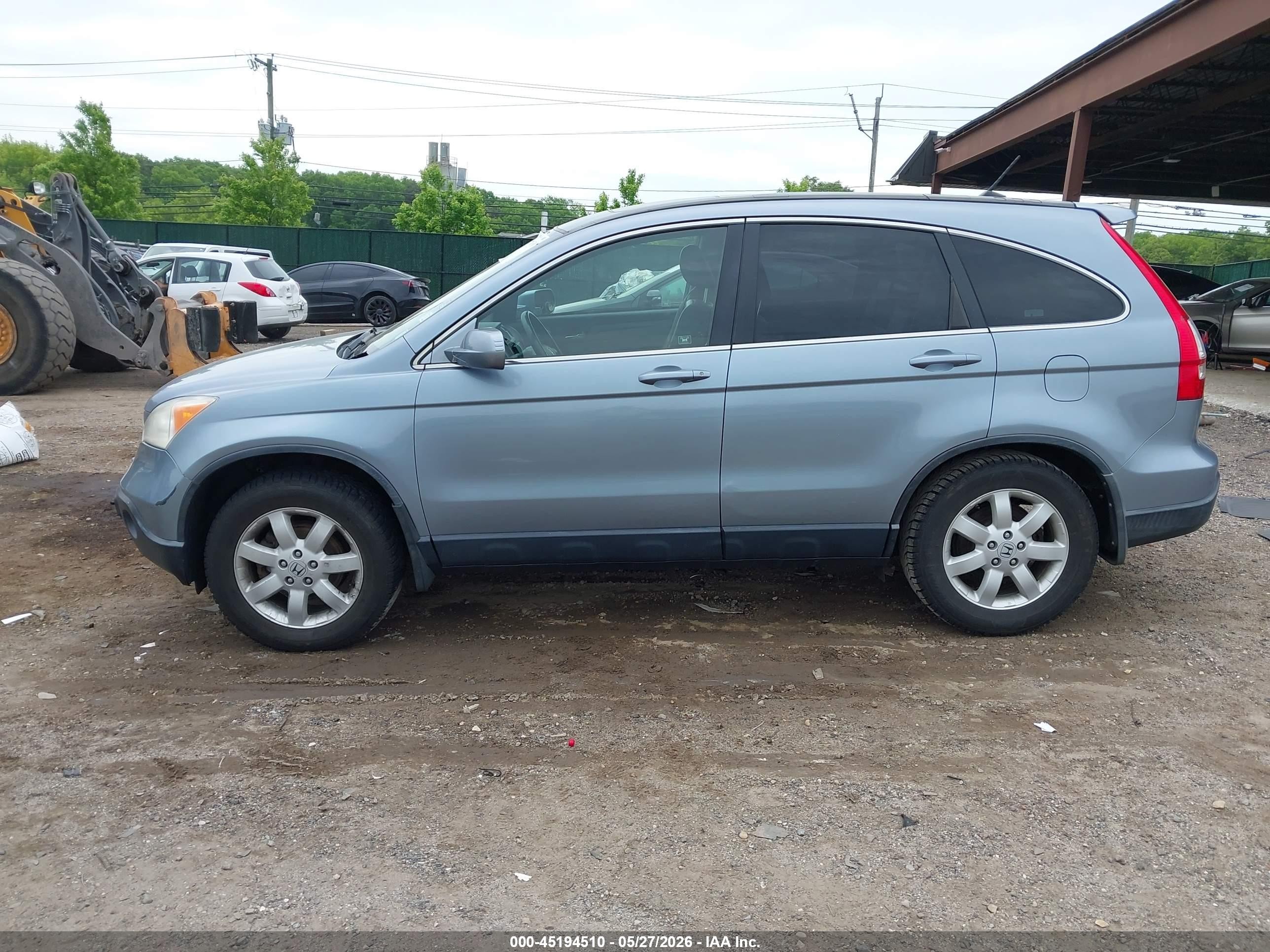 2008 Honda Cr-v Ex-l Light Blue vin: JHLRE48768C052974