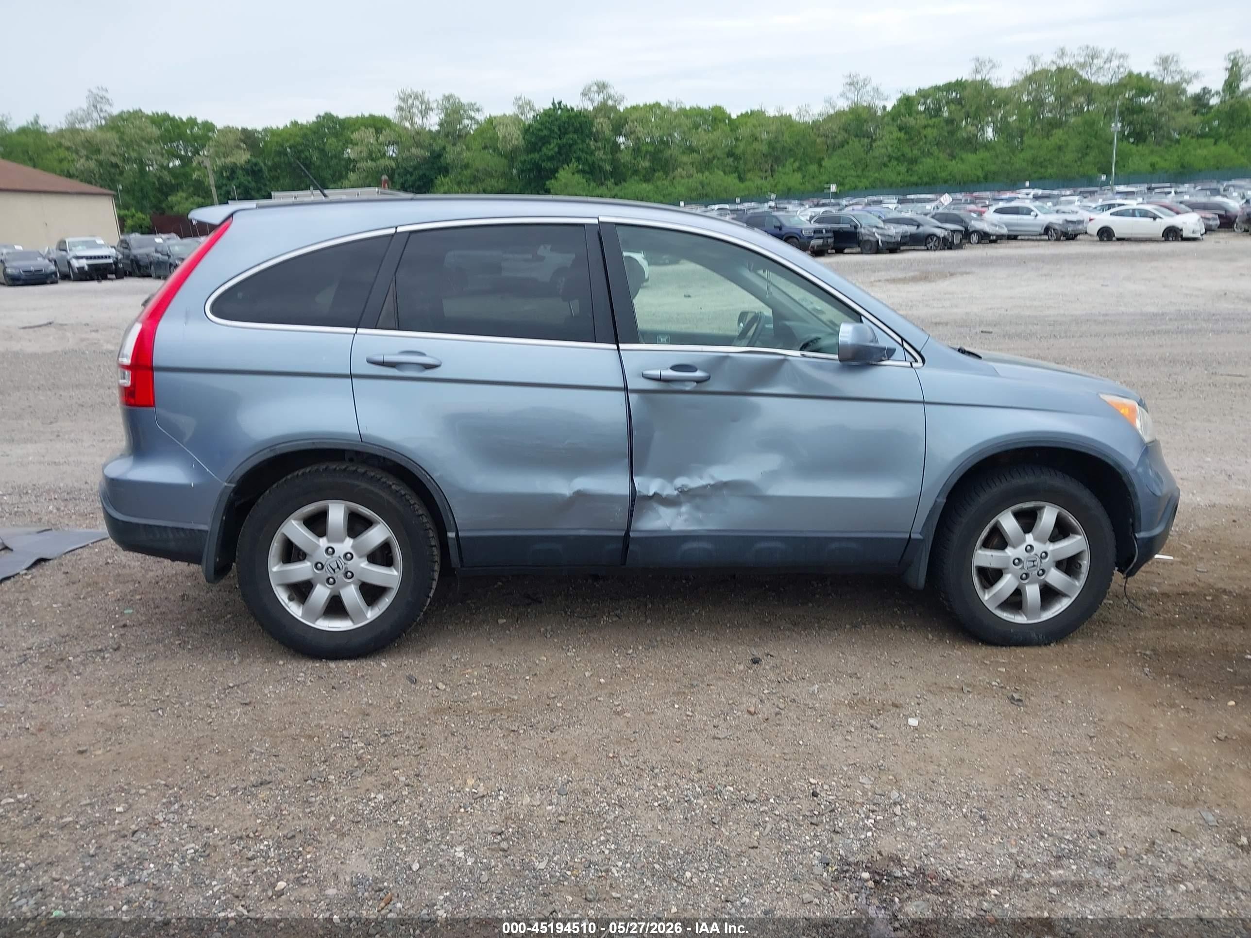 2008 Honda Cr-v Ex-l Light Blue vin: JHLRE48768C052974