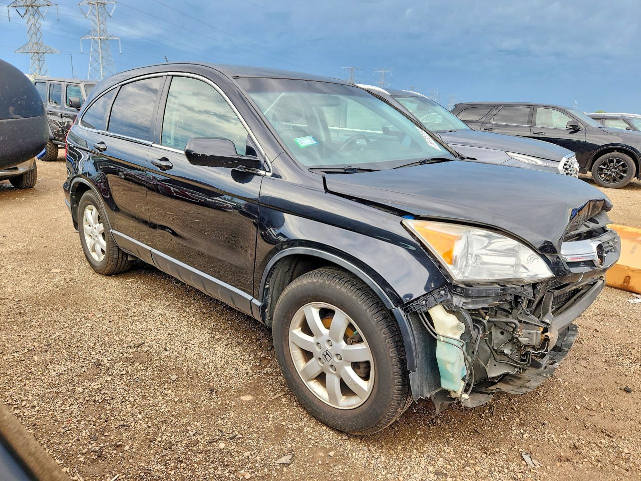 2008 Honda Cr-v Exl Black vin: JHLRE48768C054899