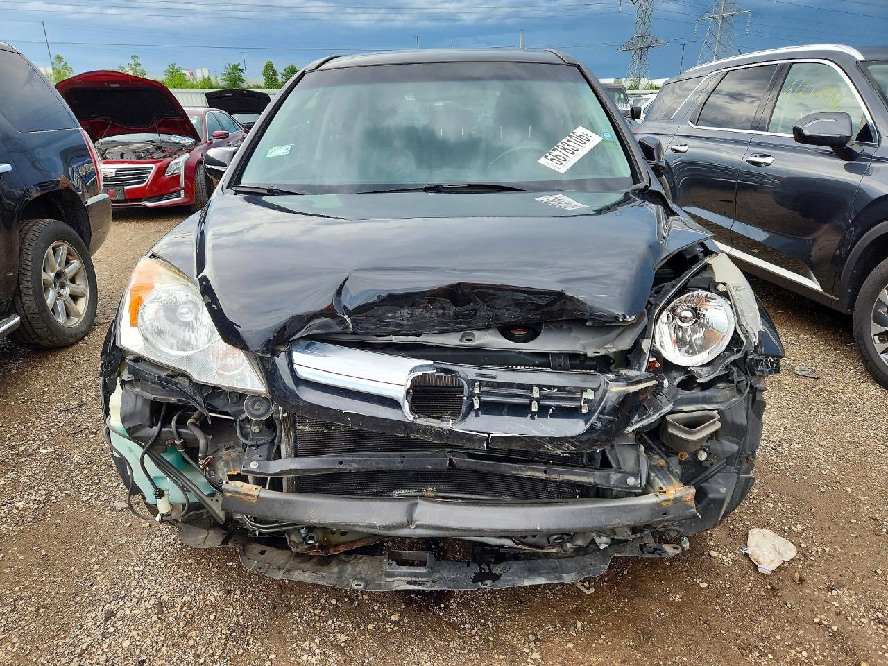 2008 Honda Cr-v Exl Black vin: JHLRE48768C054899