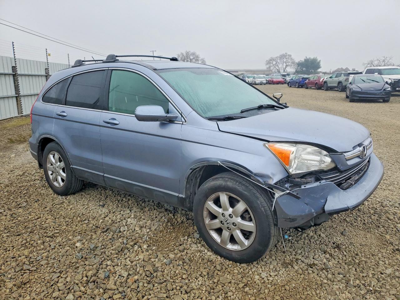 2008 Honda Crv Blue vin: JHLRE48768C059357