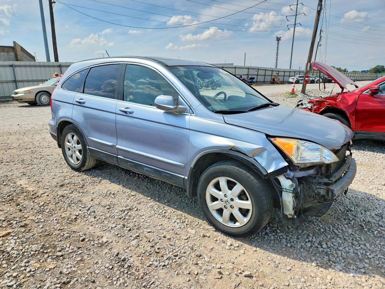 2007 Honda Cr-v Exl Blue vin: JHLRE48777C004396