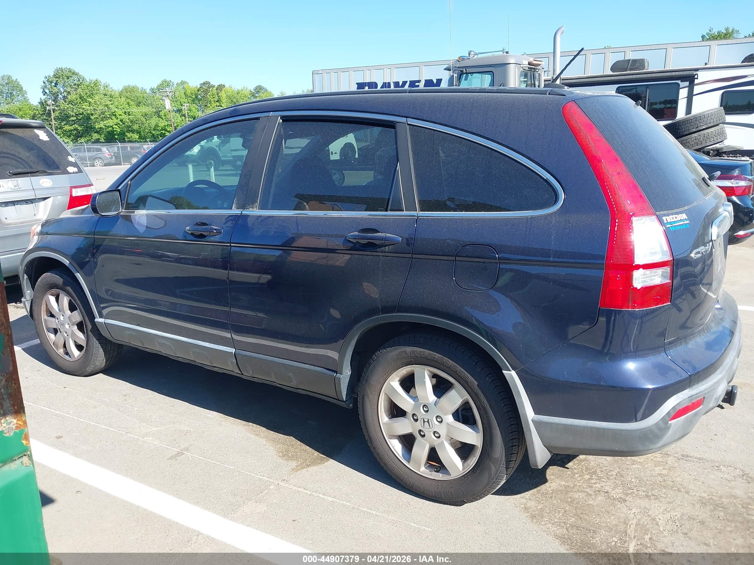 2007 Honda Cr-v Ex-l Blue vin: JHLRE48777C030223