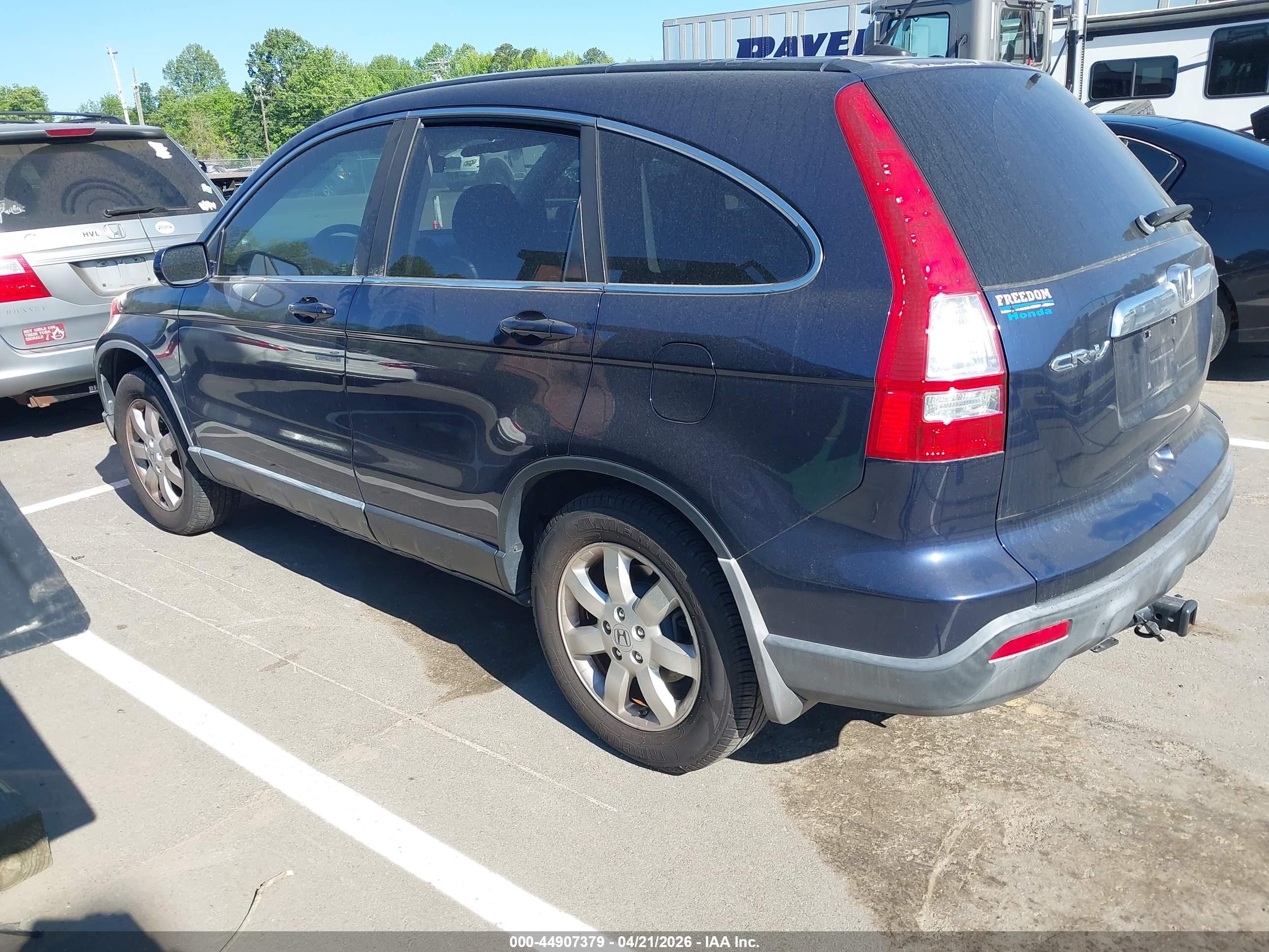 2007 Honda Cr-v Ex-l Blue vin: JHLRE48777C030223