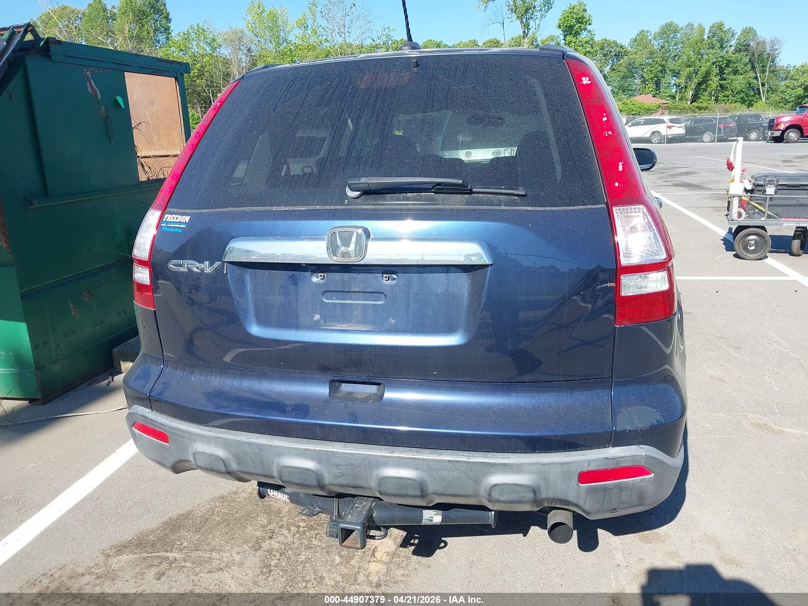 2007 Honda Cr-v Ex-l Blue vin: JHLRE48777C030223