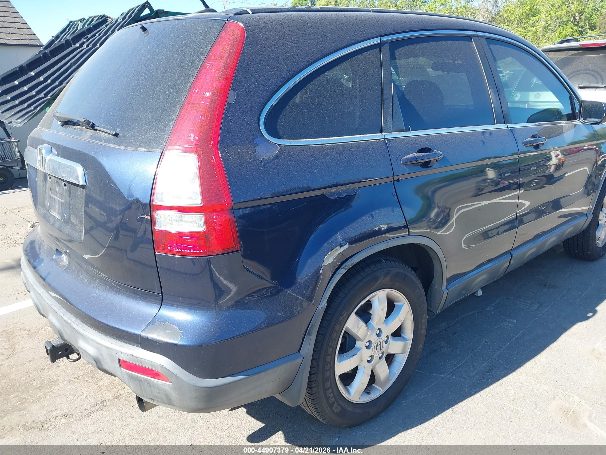 2007 Honda Cr-v Ex-l Blue vin: JHLRE48777C030223