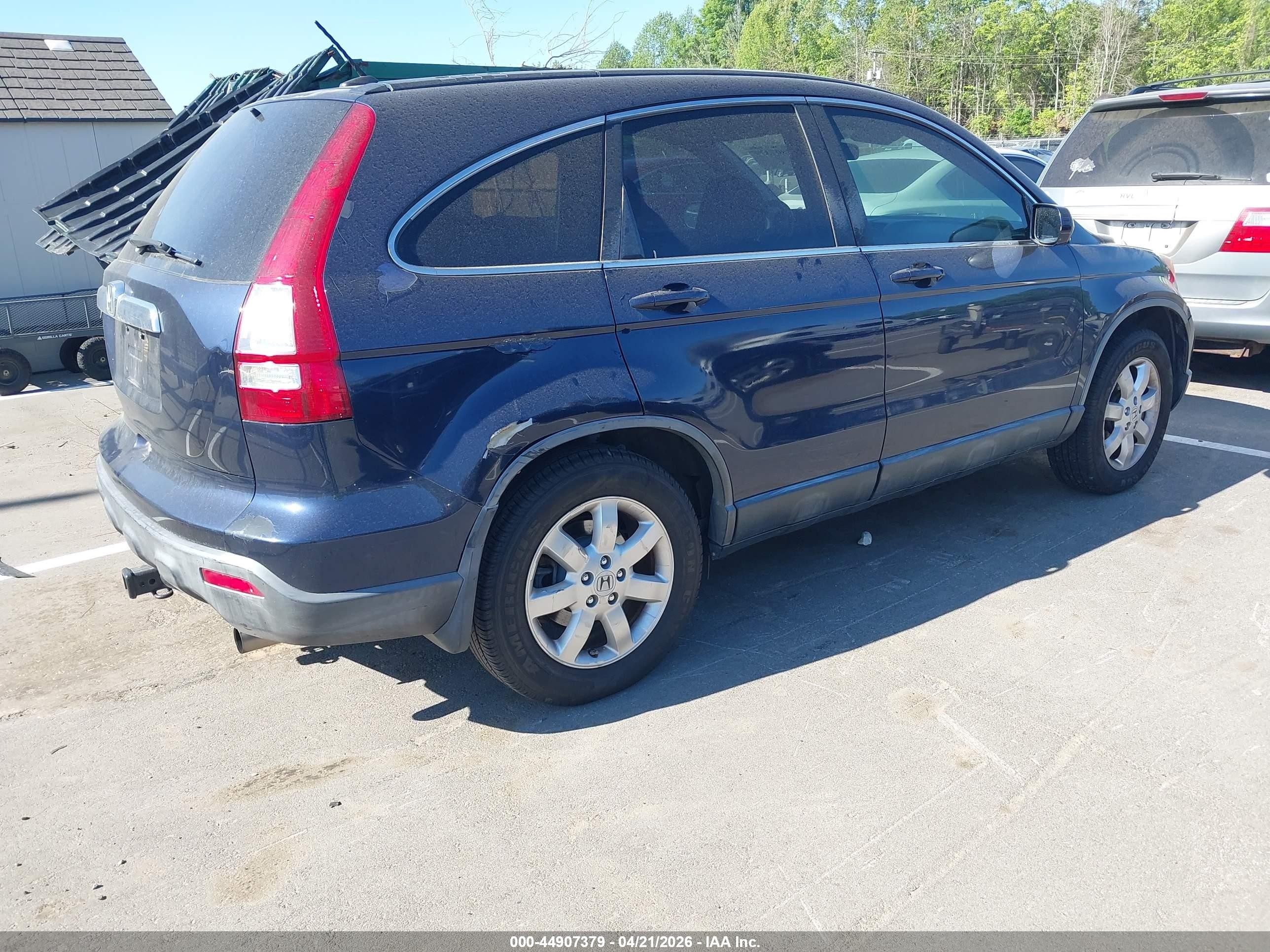 2007 Honda Cr-v Ex-l Blue vin: JHLRE48777C030223