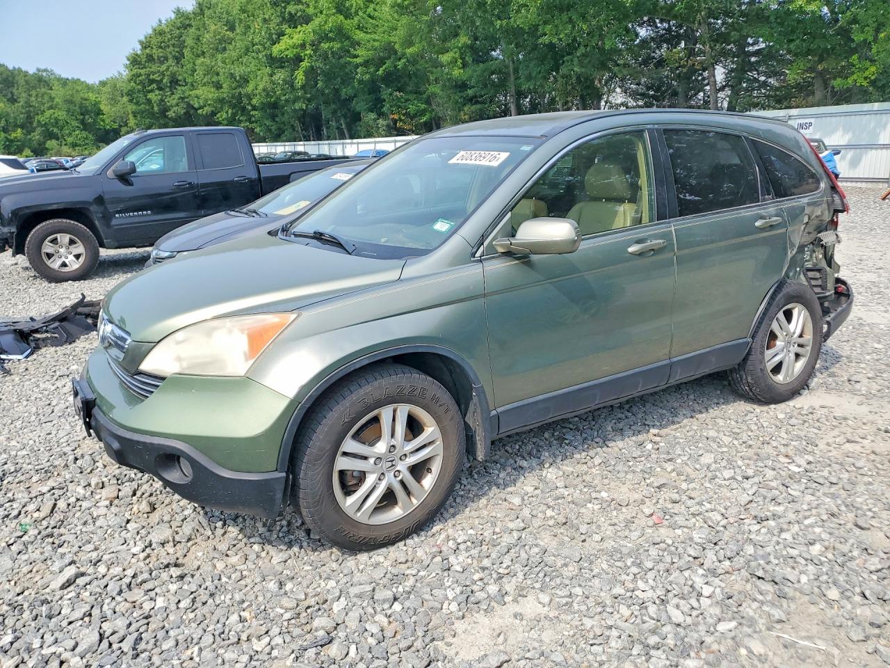 2007 Honda Cr-v Exl Green vin: JHLRE48777C033879