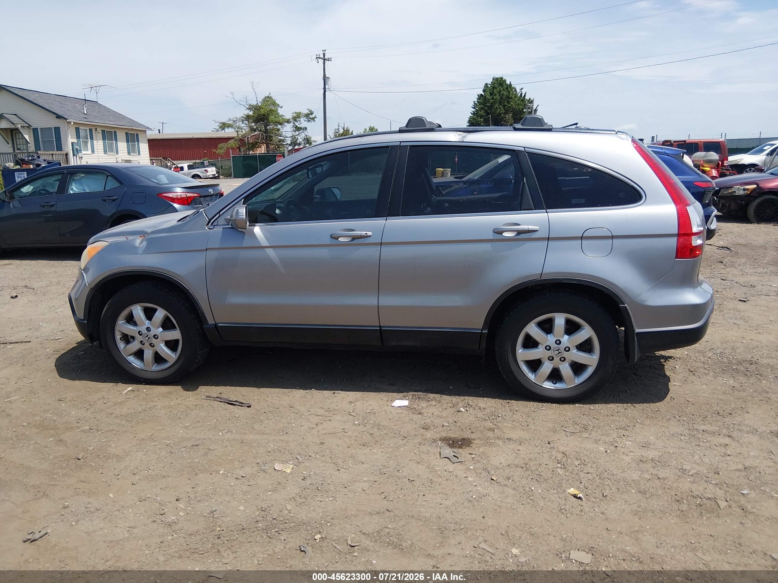 2007 Honda Cr-v Ex-l Silver vin: JHLRE48777C040718
