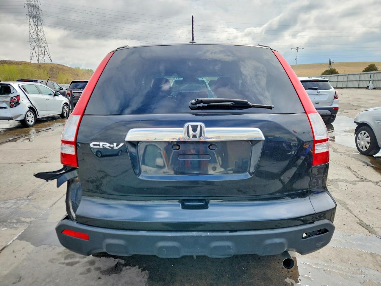 2007 Honda Cr-v Exl Black vin: JHLRE48777C052903