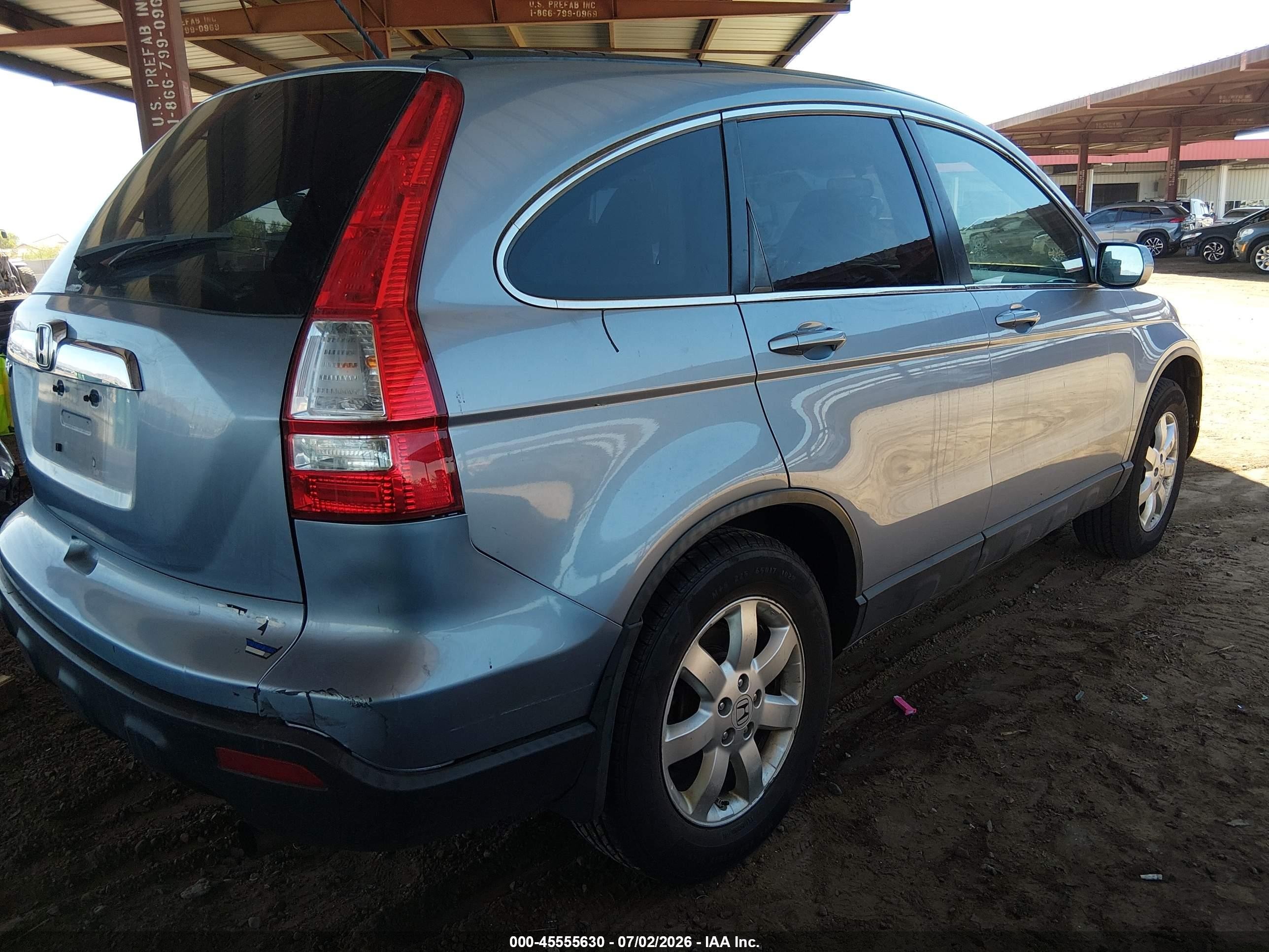 2007 Honda Cr-v Ex-l Light Blue vin: JHLRE48777C066090