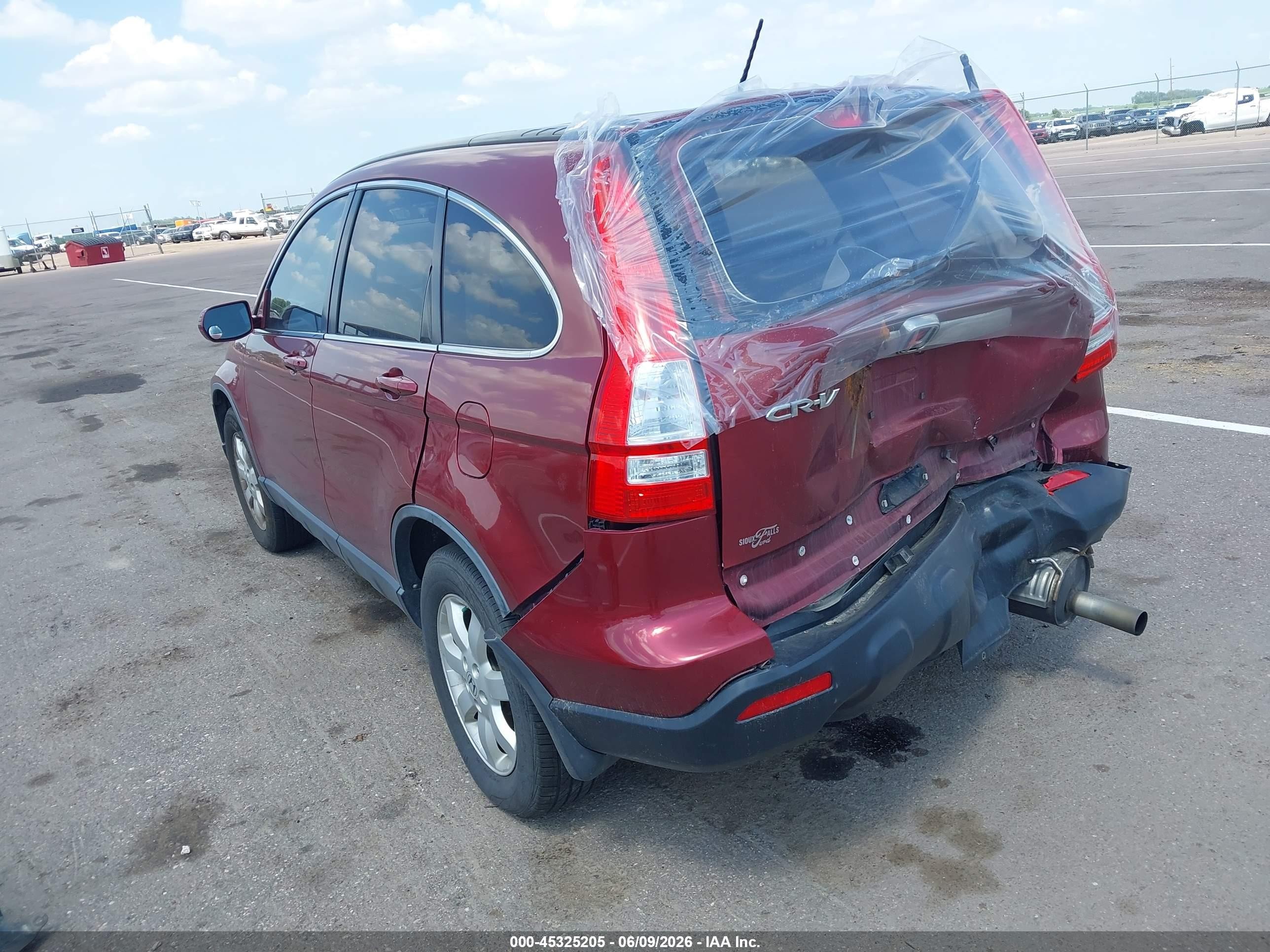 2007 Honda Cr-v Ex-l Red vin: JHLRE48777C069040