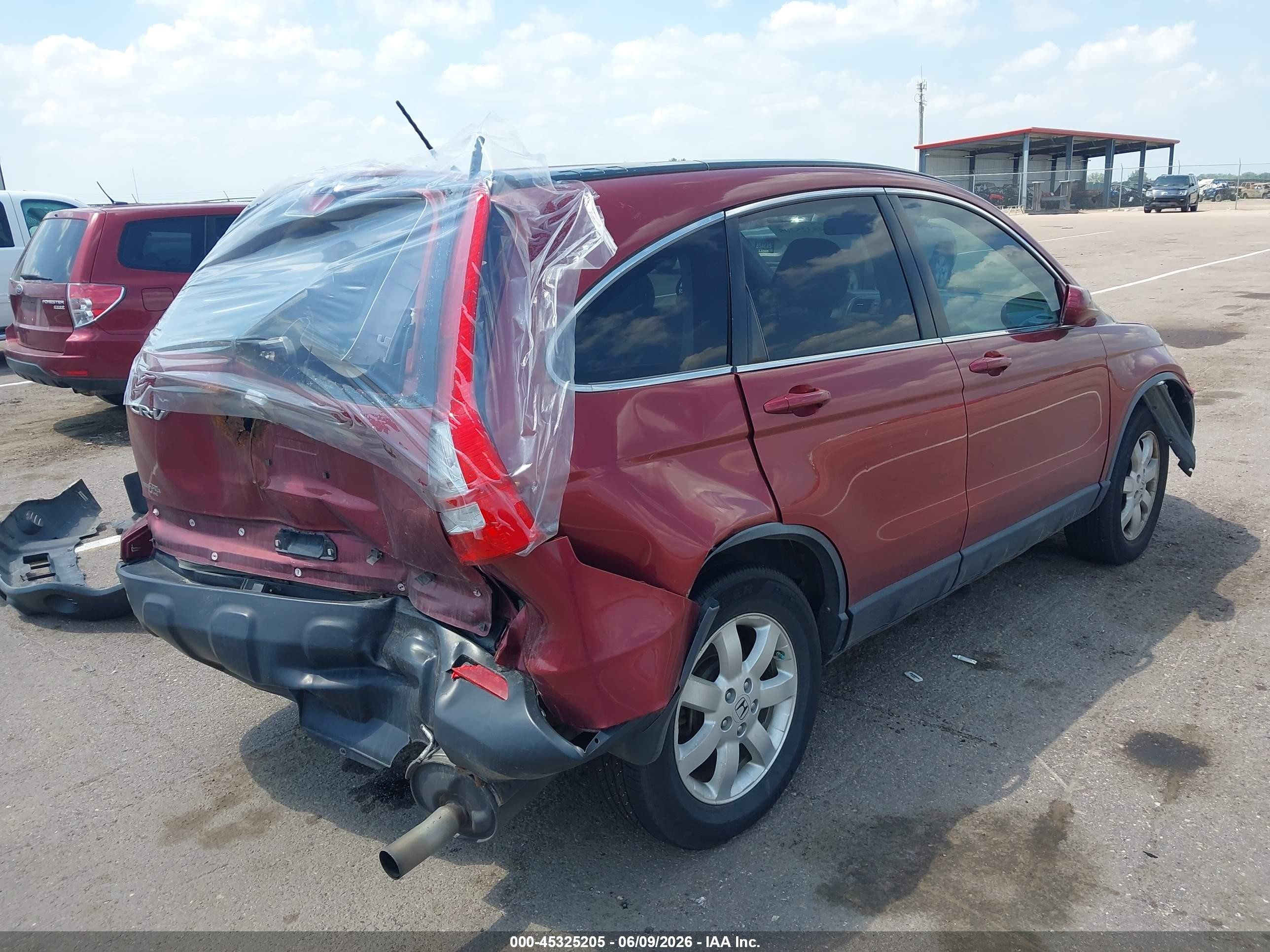 2007 Honda Cr-v Ex-l Red vin: JHLRE48777C069040