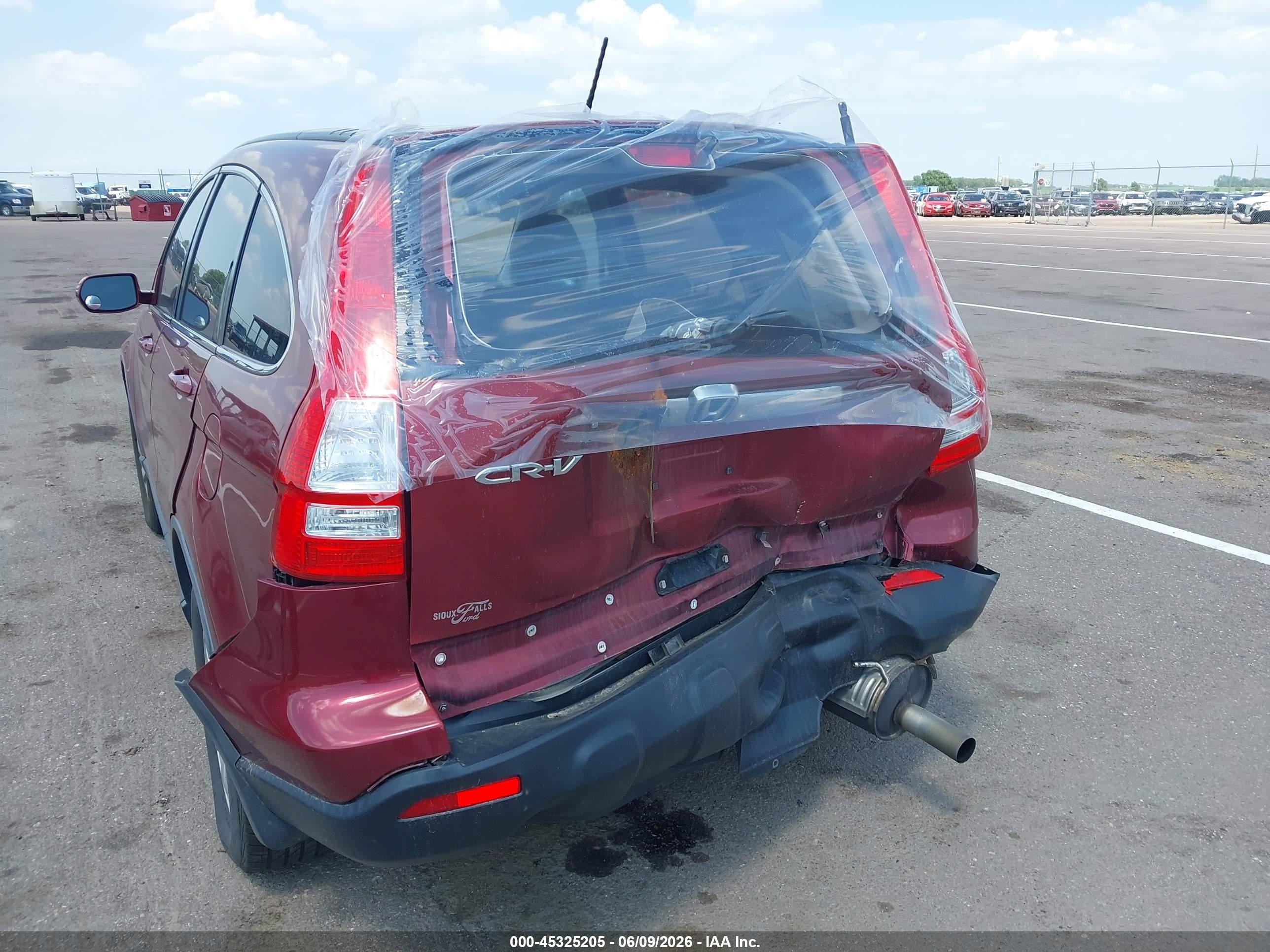 2007 Honda Cr-v Ex-l Red vin: JHLRE48777C069040