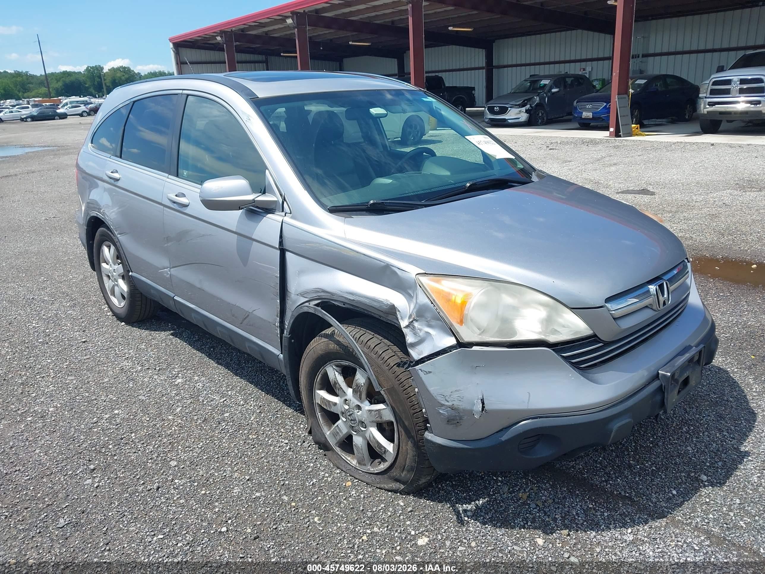 2007 Honda Cr-v Ex-l Silver vin: JHLRE48777C070737