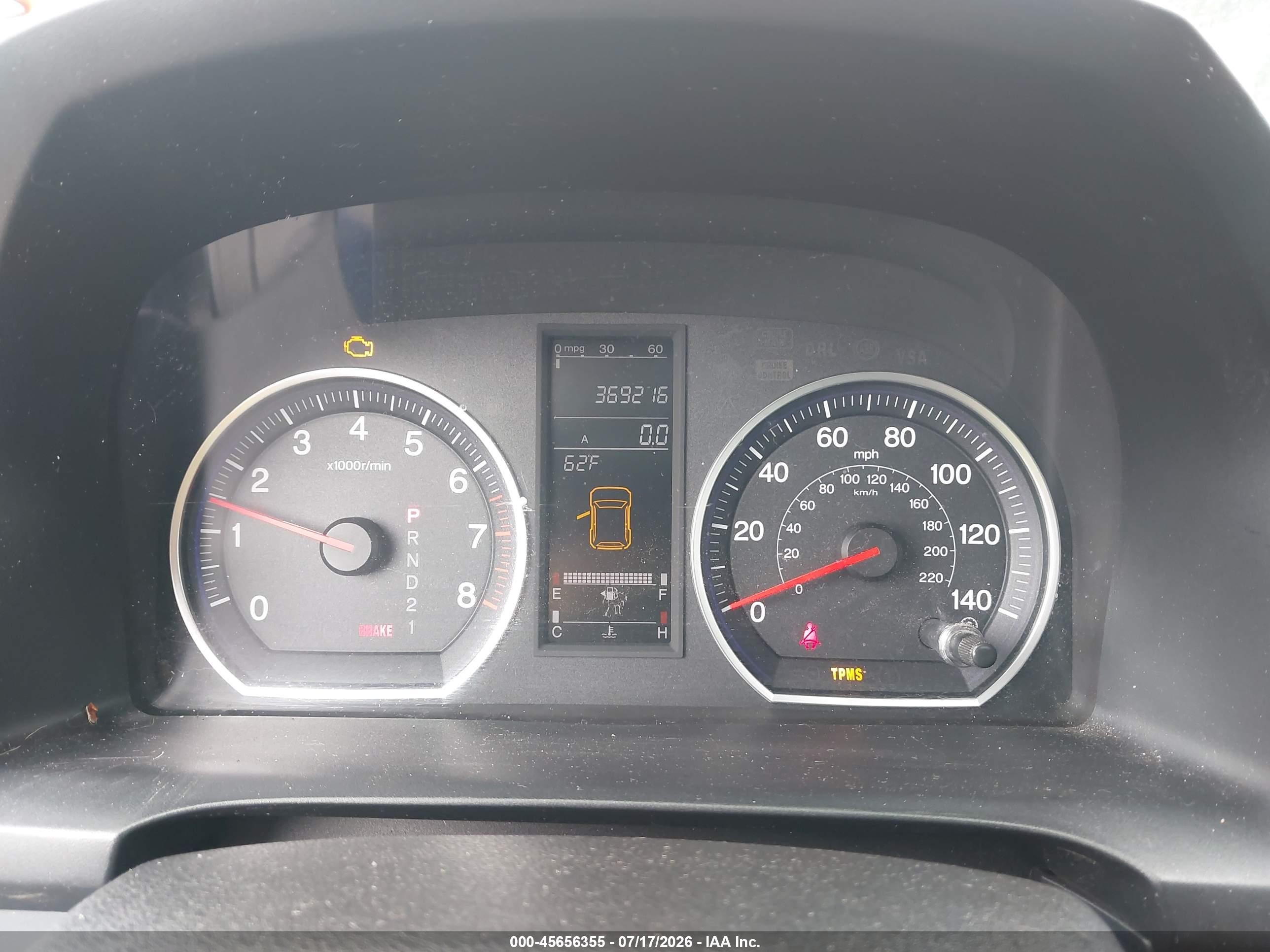 2007 Honda Cr-v Ex-l Light Blue vin: JHLRE48777C078496