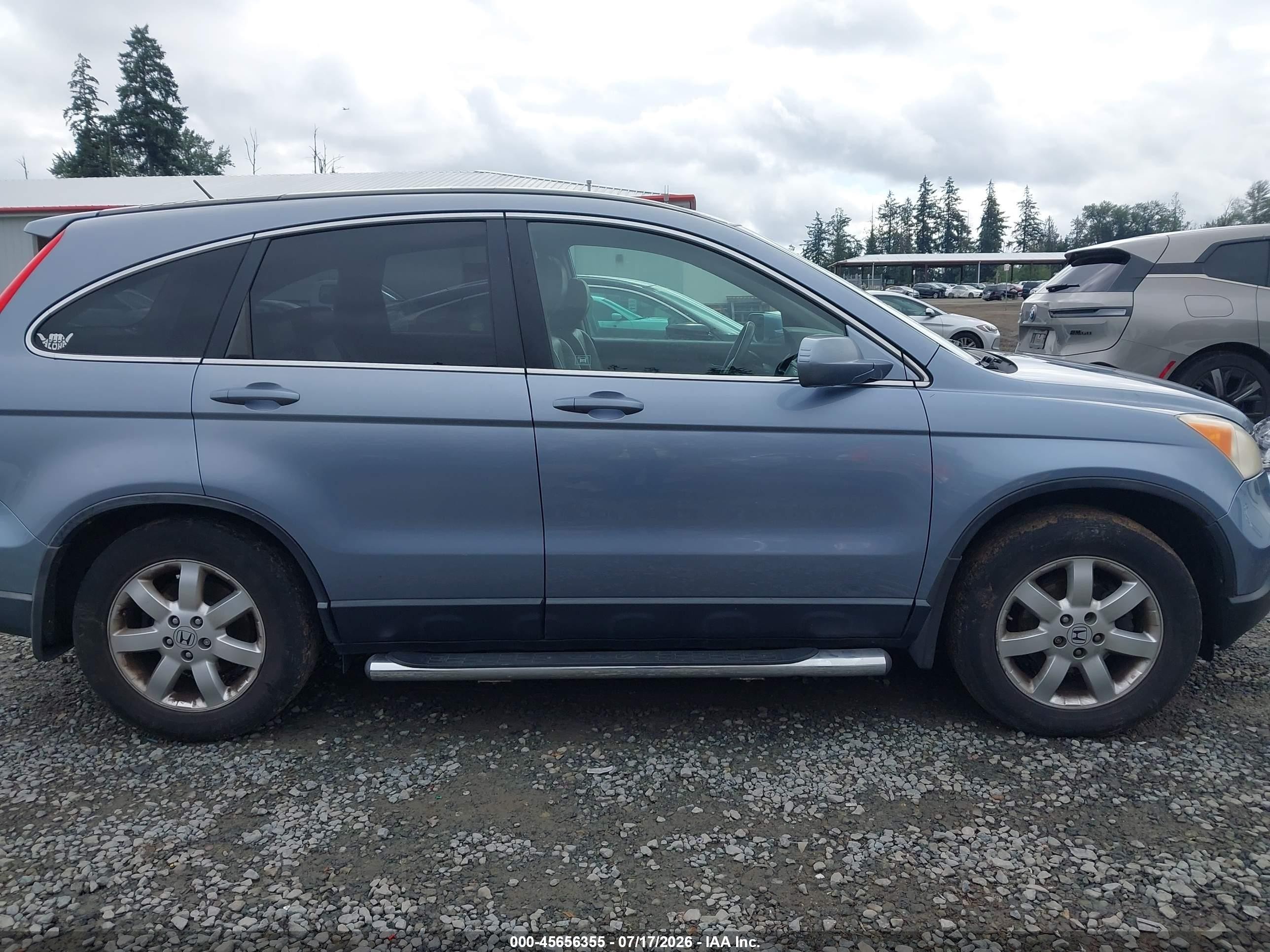 2007 Honda Cr-v Ex-l Light Blue vin: JHLRE48777C078496