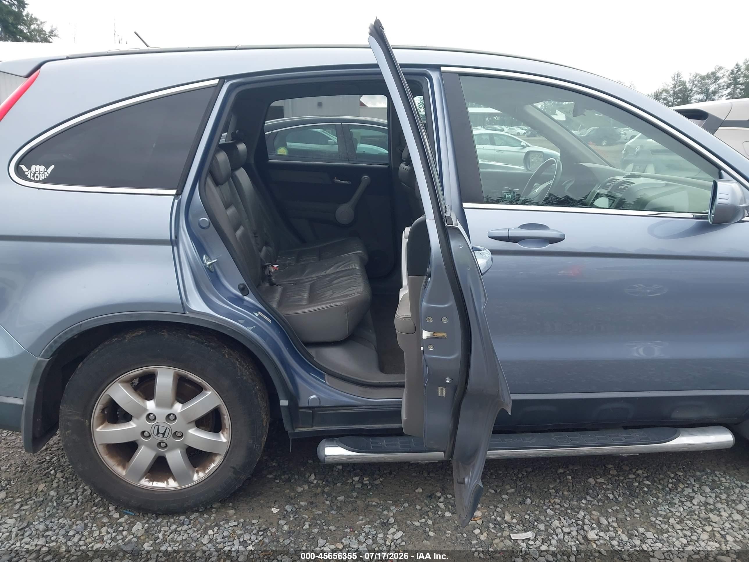 2007 Honda Cr-v Ex-l Light Blue vin: JHLRE48777C078496