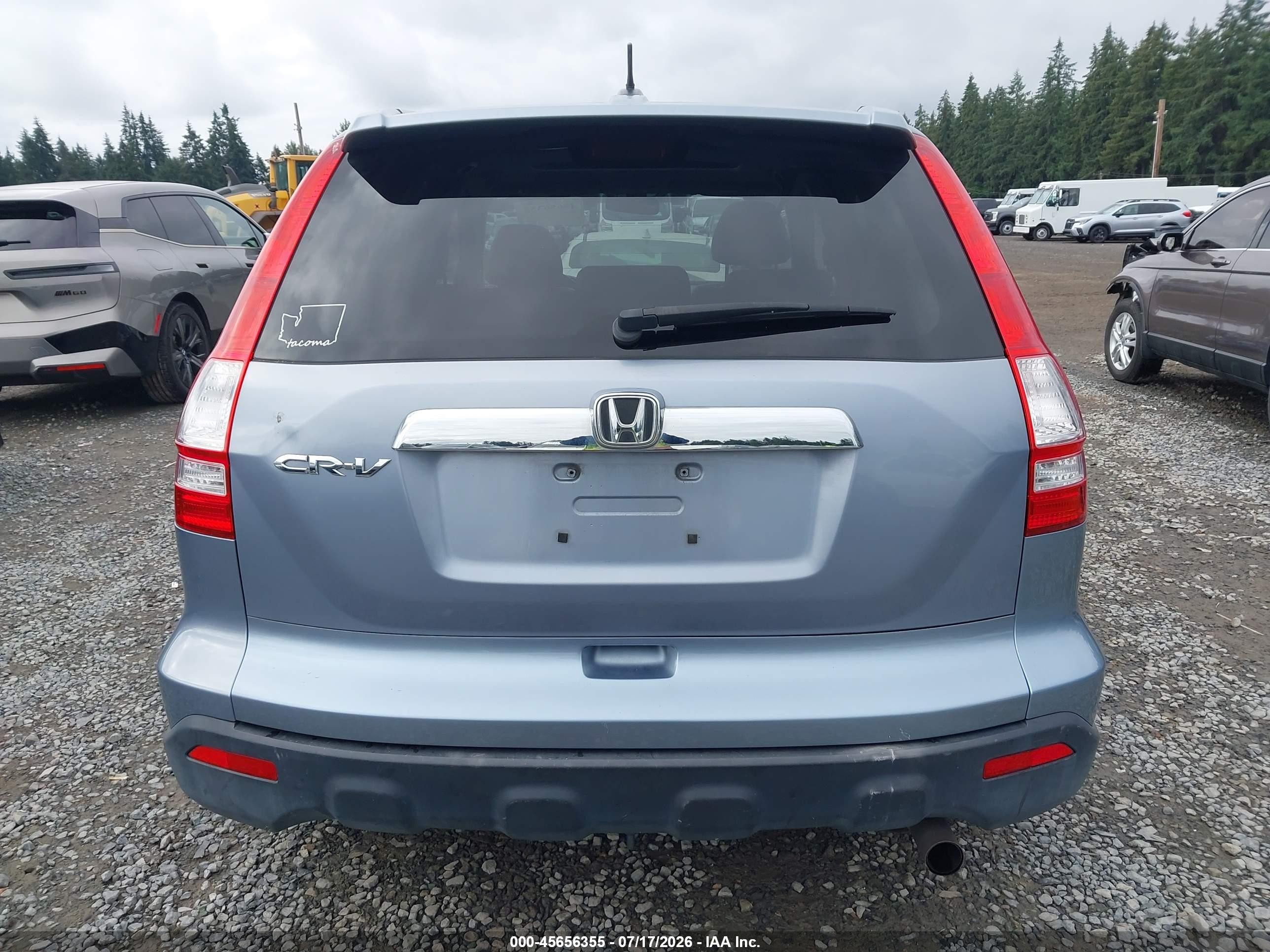 2007 Honda Cr-v Ex-l Light Blue vin: JHLRE48777C078496