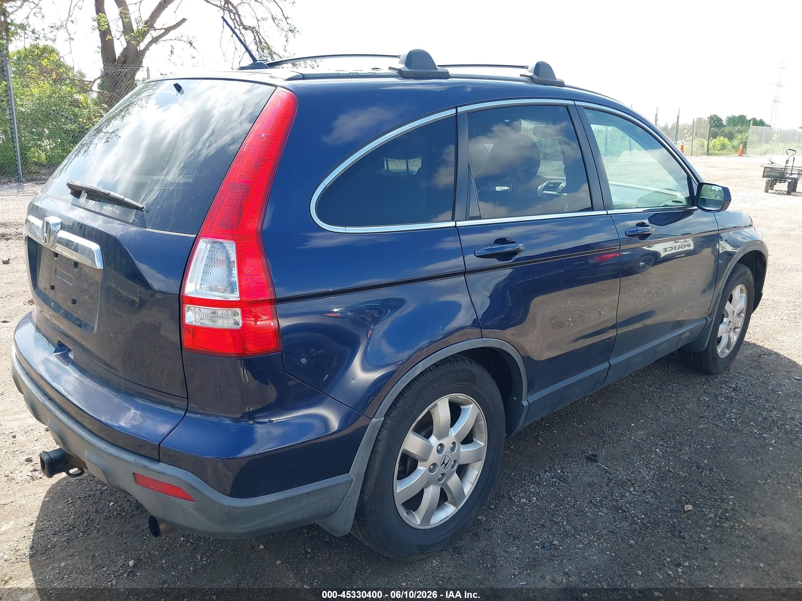 2008 Honda Cr-v Ex-l Blue vin: JHLRE48778C017750