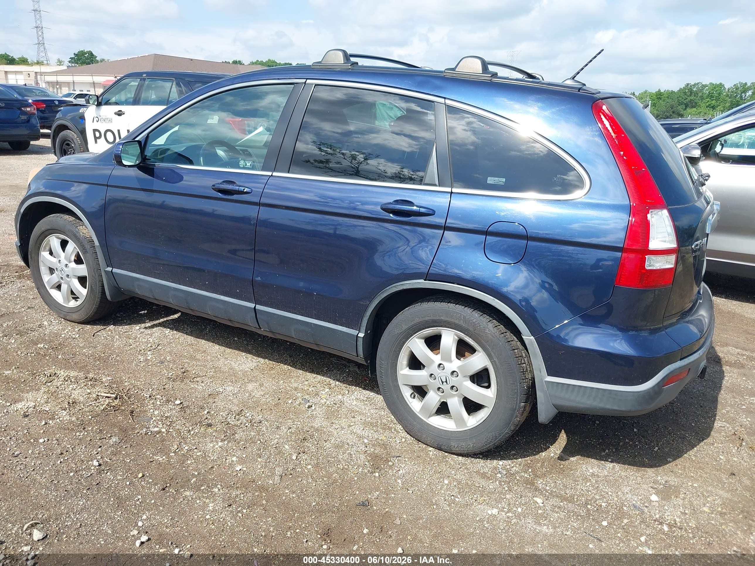 2008 Honda Cr-v Ex-l Blue vin: JHLRE48778C017750