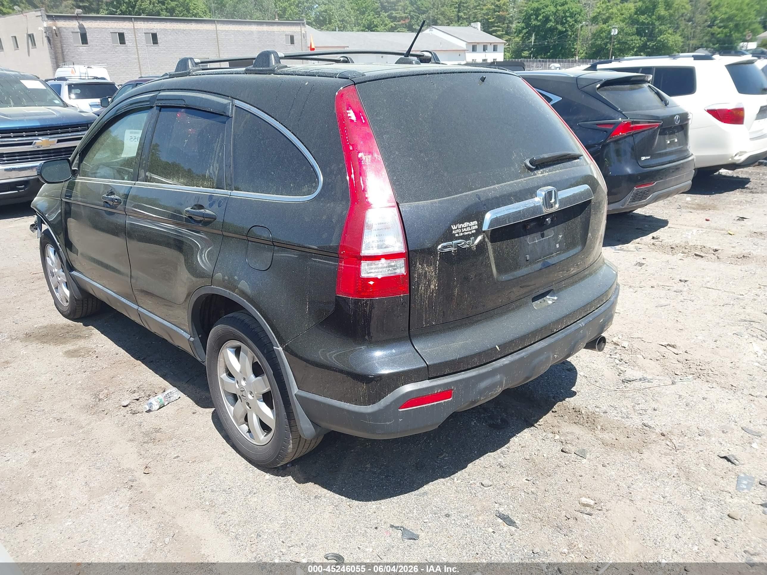 2008 Honda Cr-v Ex-l Black vin: JHLRE48778C022558