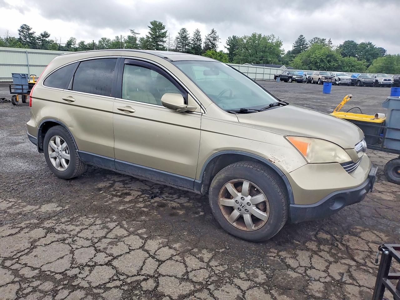2008 Honda Cr-v Exl Tan vin: JHLRE48778C036282