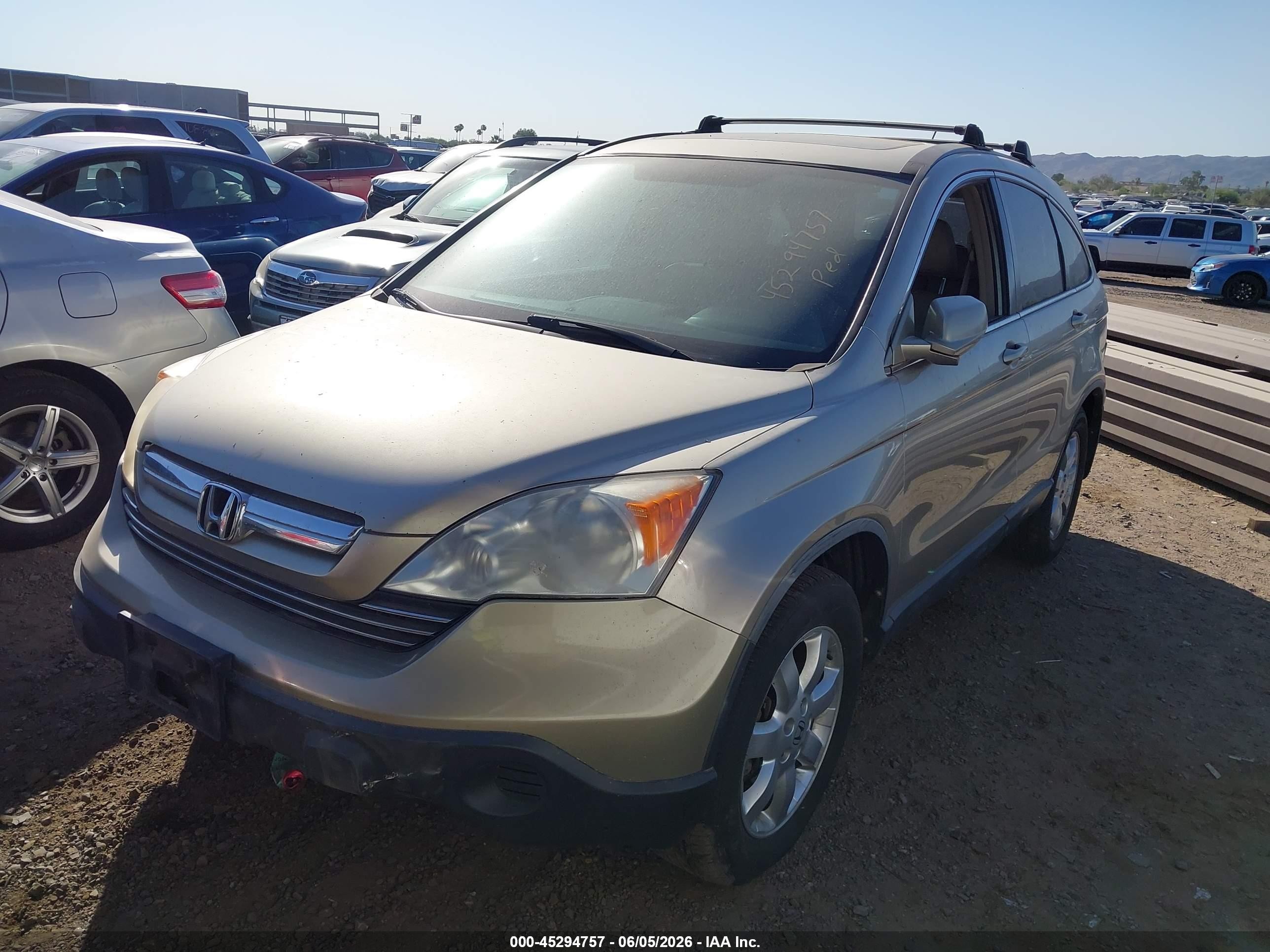 2008 Honda Cr-v Ex-l Золотой vin: JHLRE48778C050439
