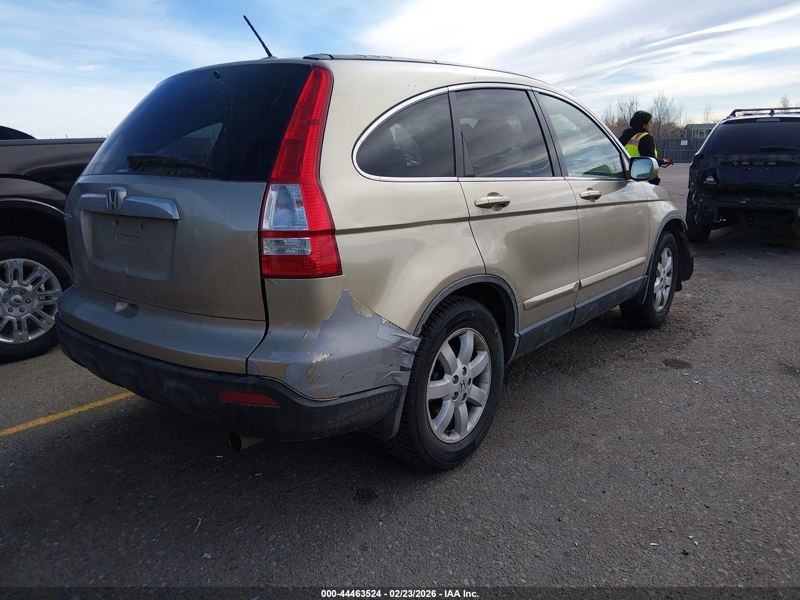 2009 Honda Cr-v Ex-l Gold vin: JHLRE48779C000285