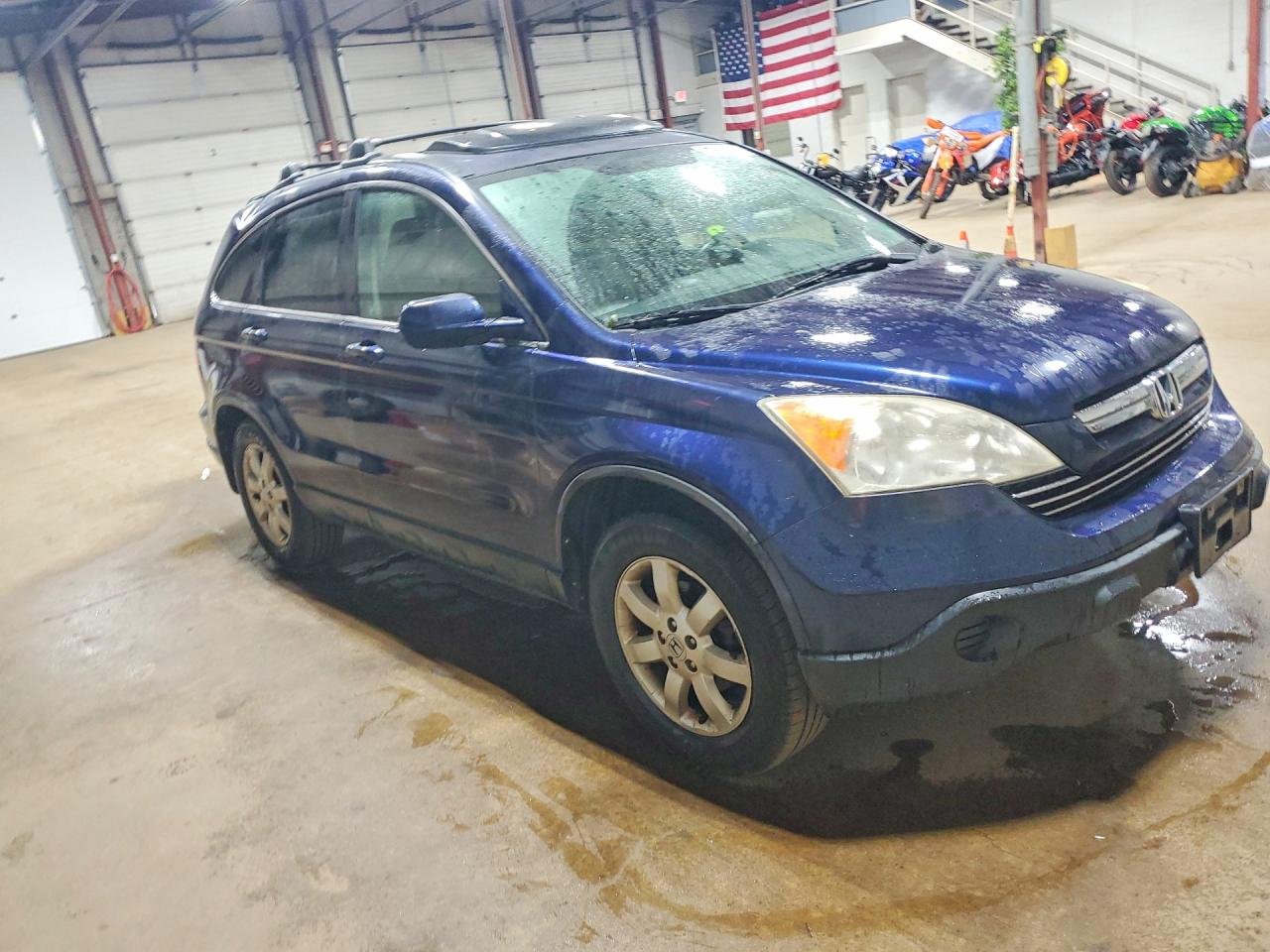 2009 Honda Cr-v Exl Синий vin: JHLRE48779C011366