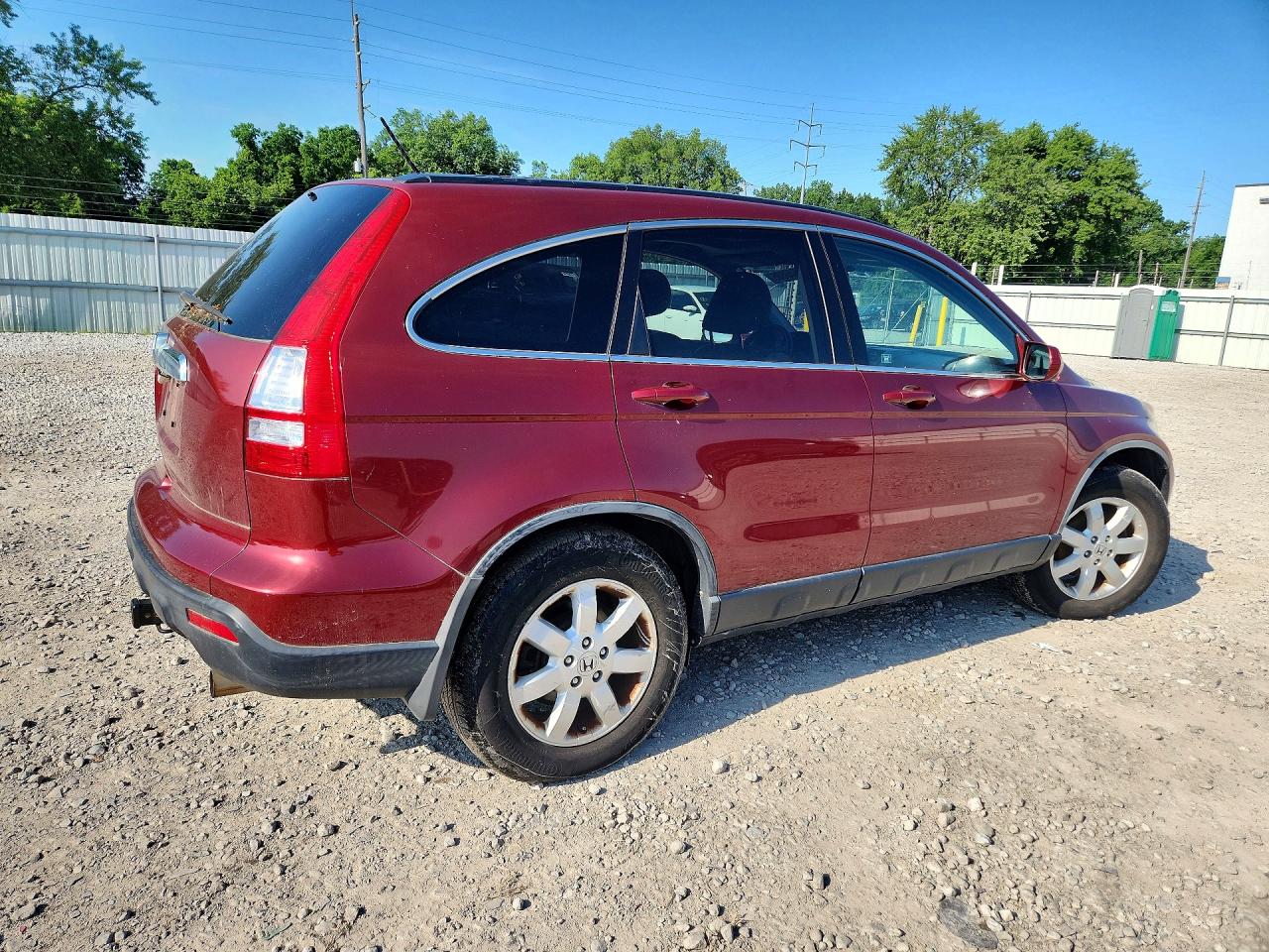 2009 Honda Cr-v Exl Burgundy vin: JHLRE48779C019984