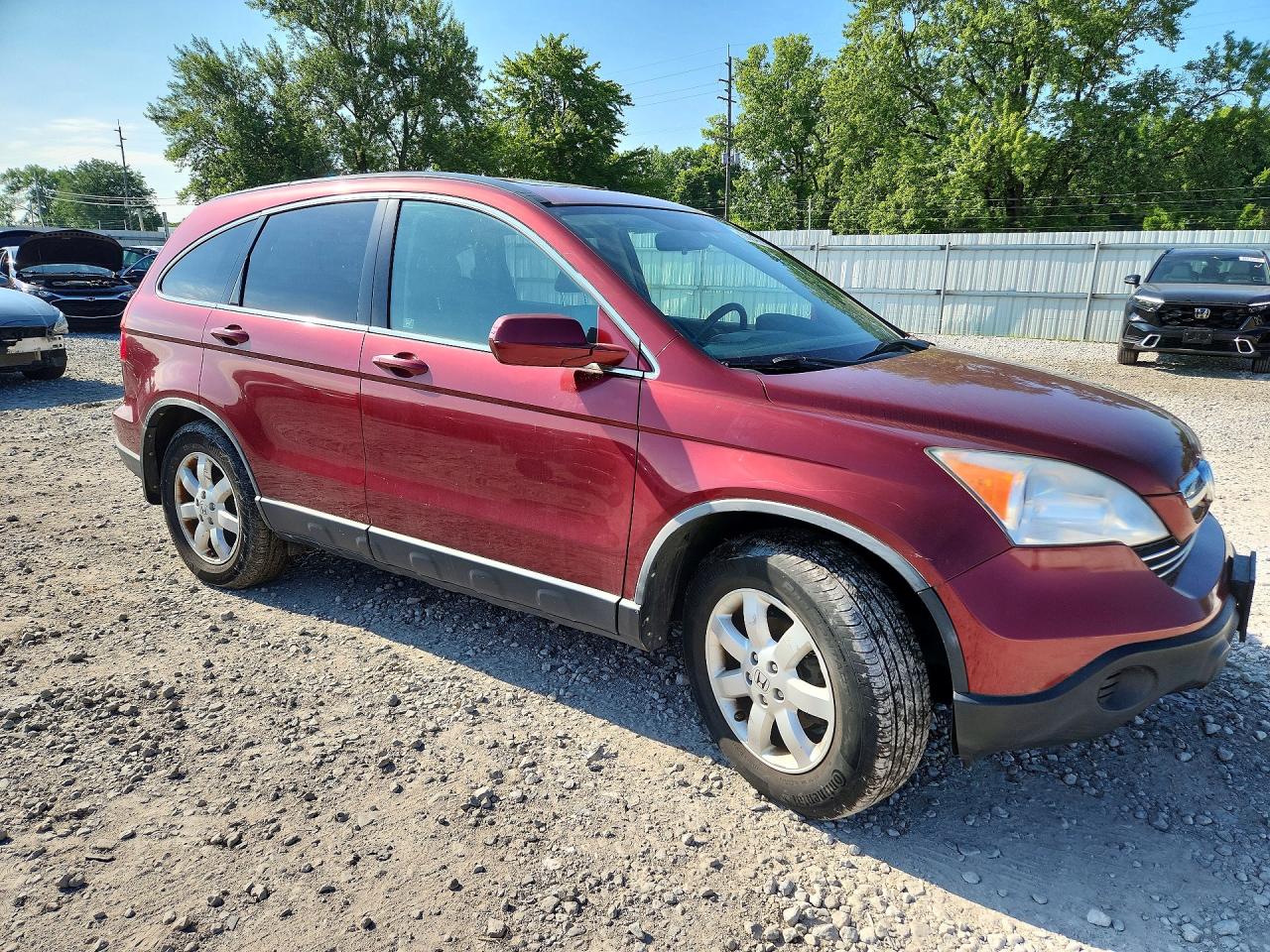 2009 Honda Cr-v Exl Burgundy vin: JHLRE48779C019984