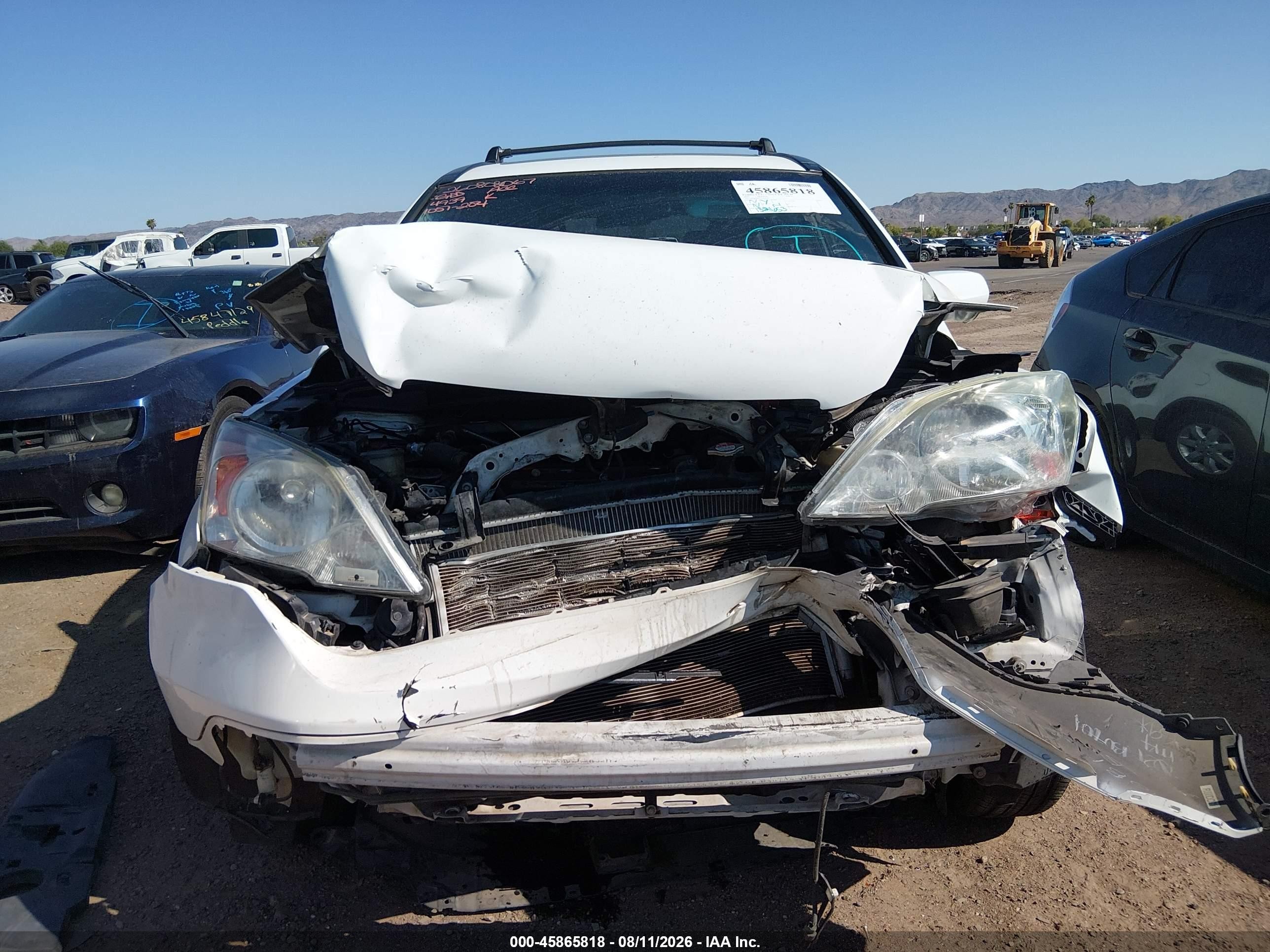 2007 Honda Cr-v Ex-l White vin: JHLRE48787C004939
