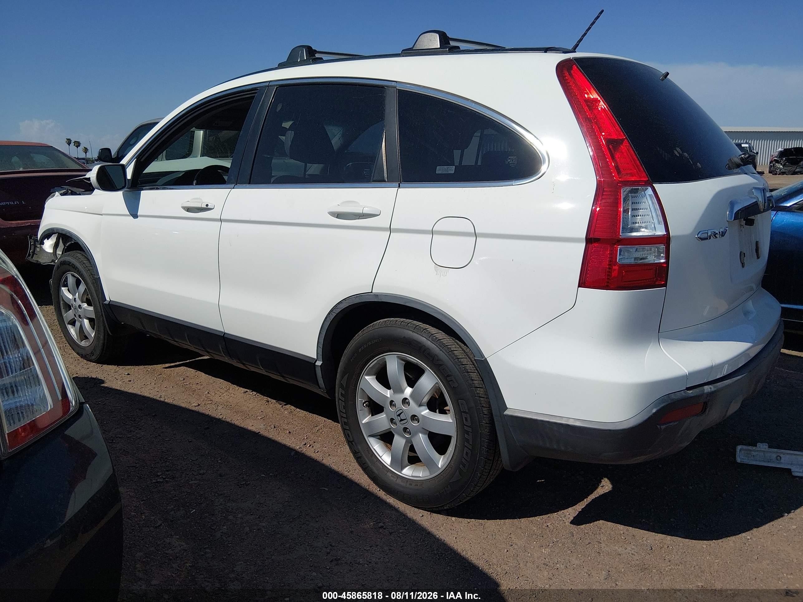 2007 Honda Cr-v Ex-l White vin: JHLRE48787C004939