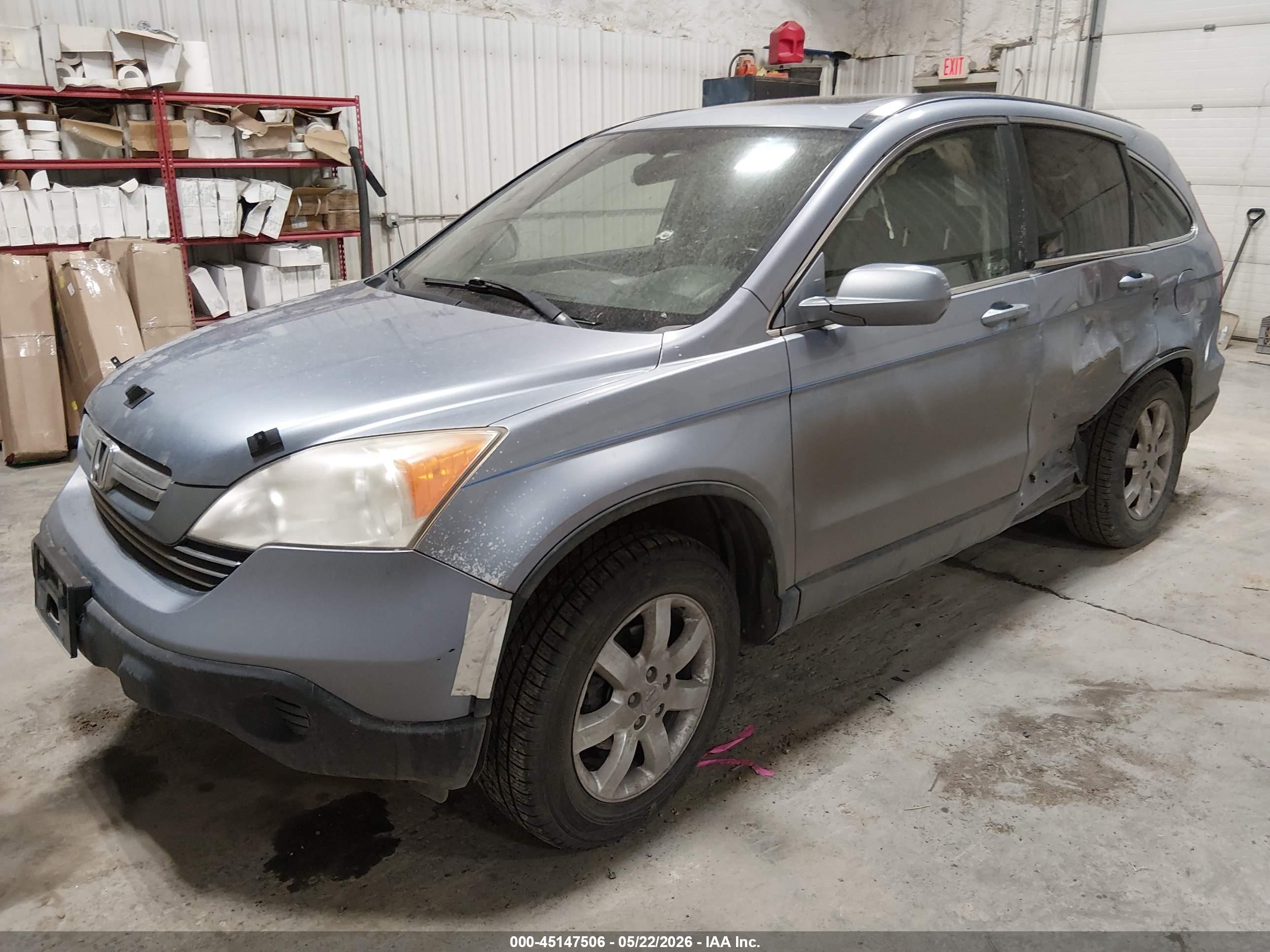 2007 Honda Cr-v Ex-l Blue vin: JHLRE48787C022504