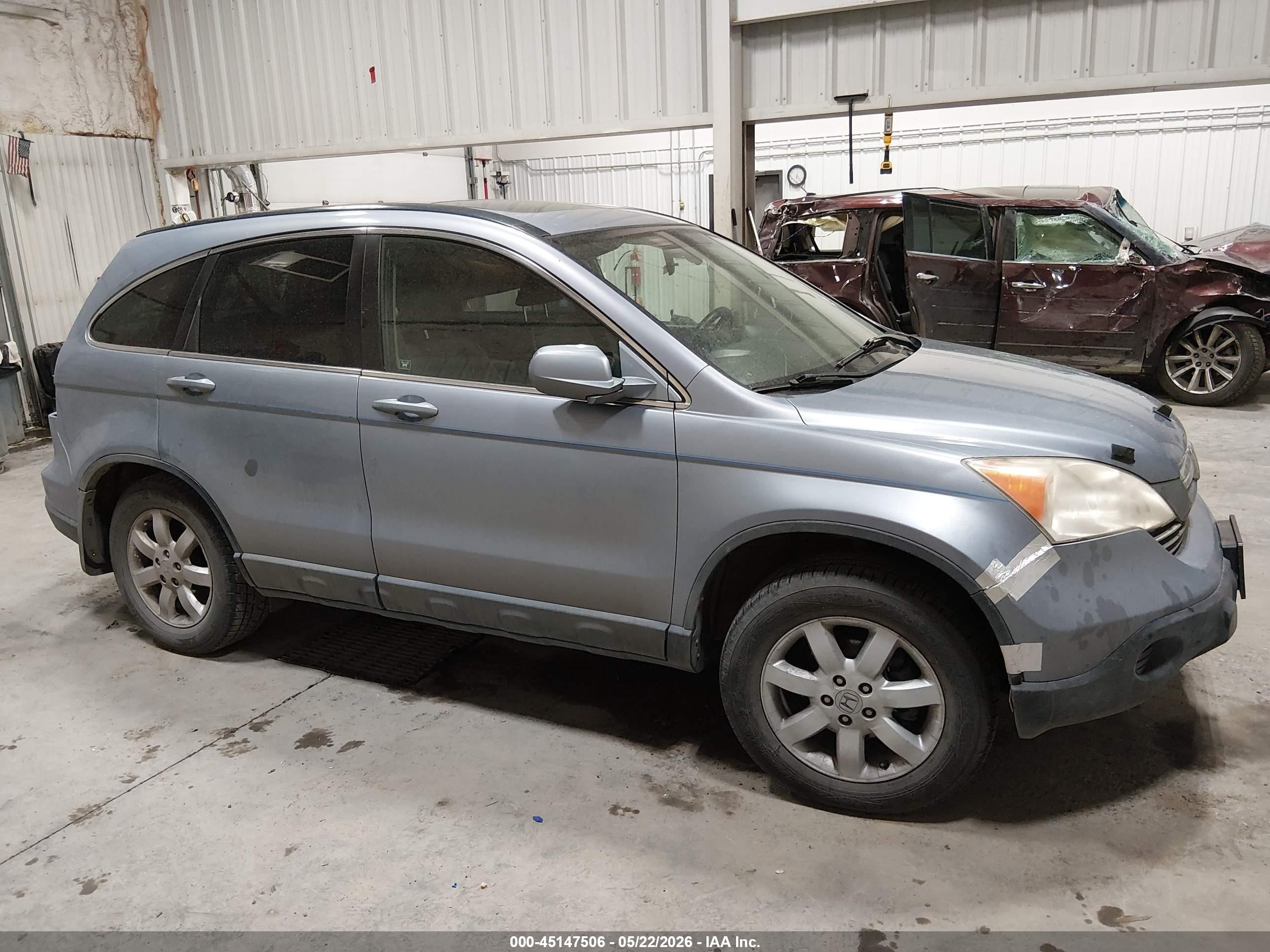 2007 Honda Cr-v Ex-l Blue vin: JHLRE48787C022504