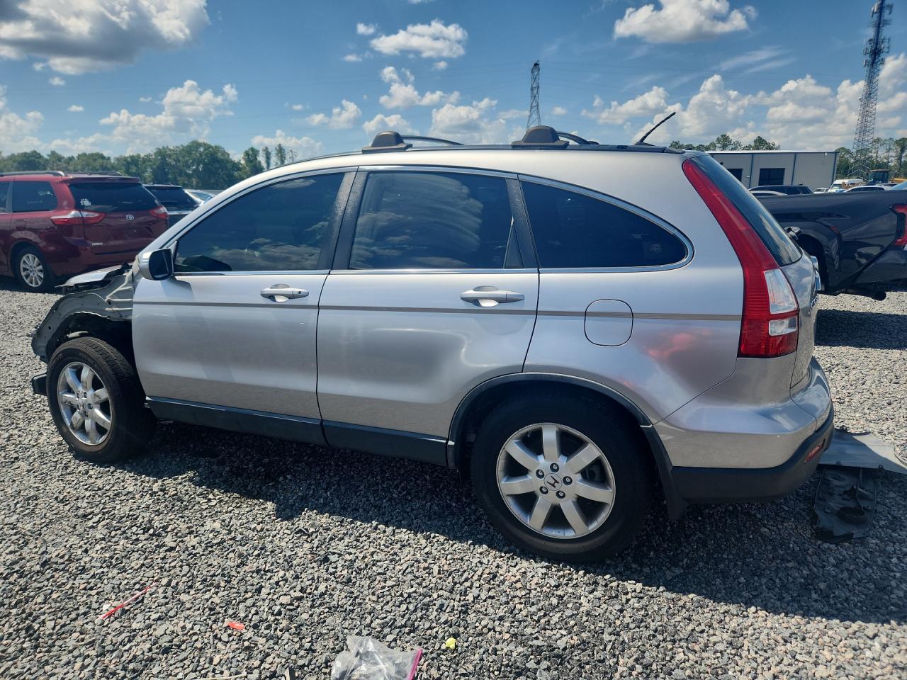 2007 Honda Cr-v Exl Silver vin: JHLRE48787C036287