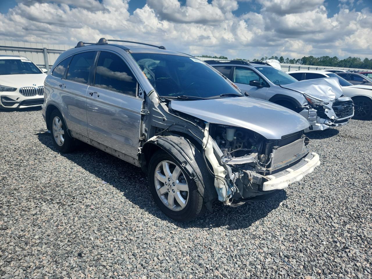 2007 Honda Cr-v Exl Silver vin: JHLRE48787C036287