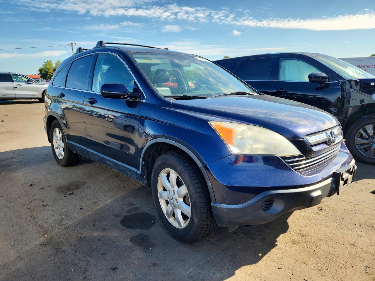 2007 Honda Cr-v Exl Blue vin: JHLRE48787C043661