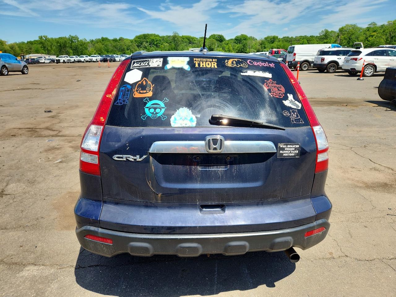 2007 Honda Cr-v Exl Blue vin: JHLRE48787C053638