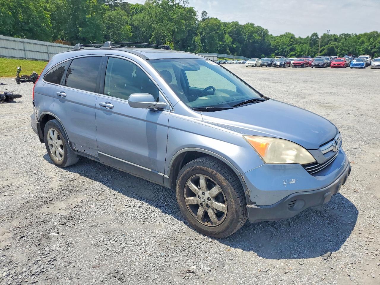 2007 Honda Cr-v Exl Blue vin: JHLRE48787C060475