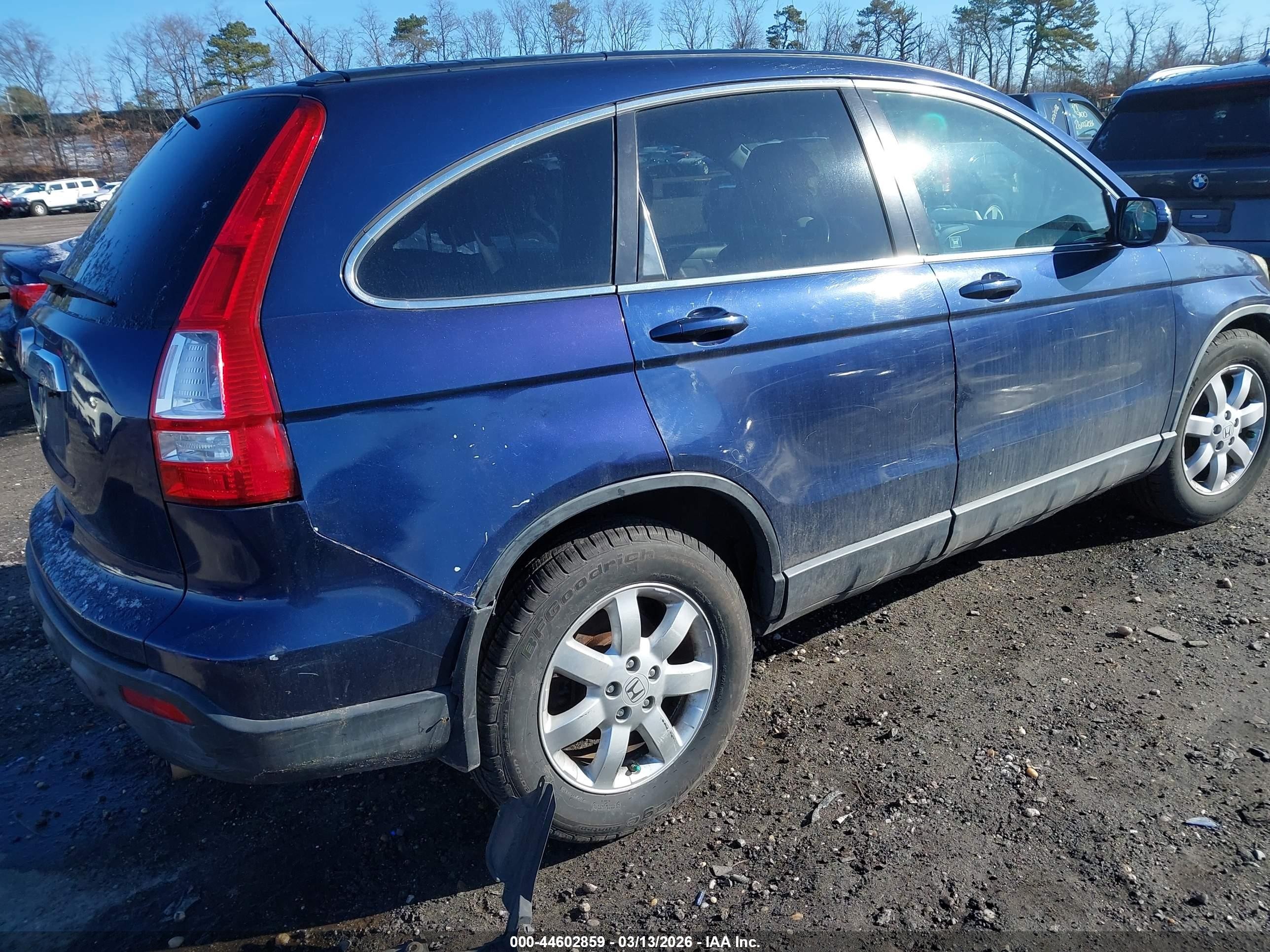 2007 Honda Cr-v Ex-l Blue vin: JHLRE48787C061688
