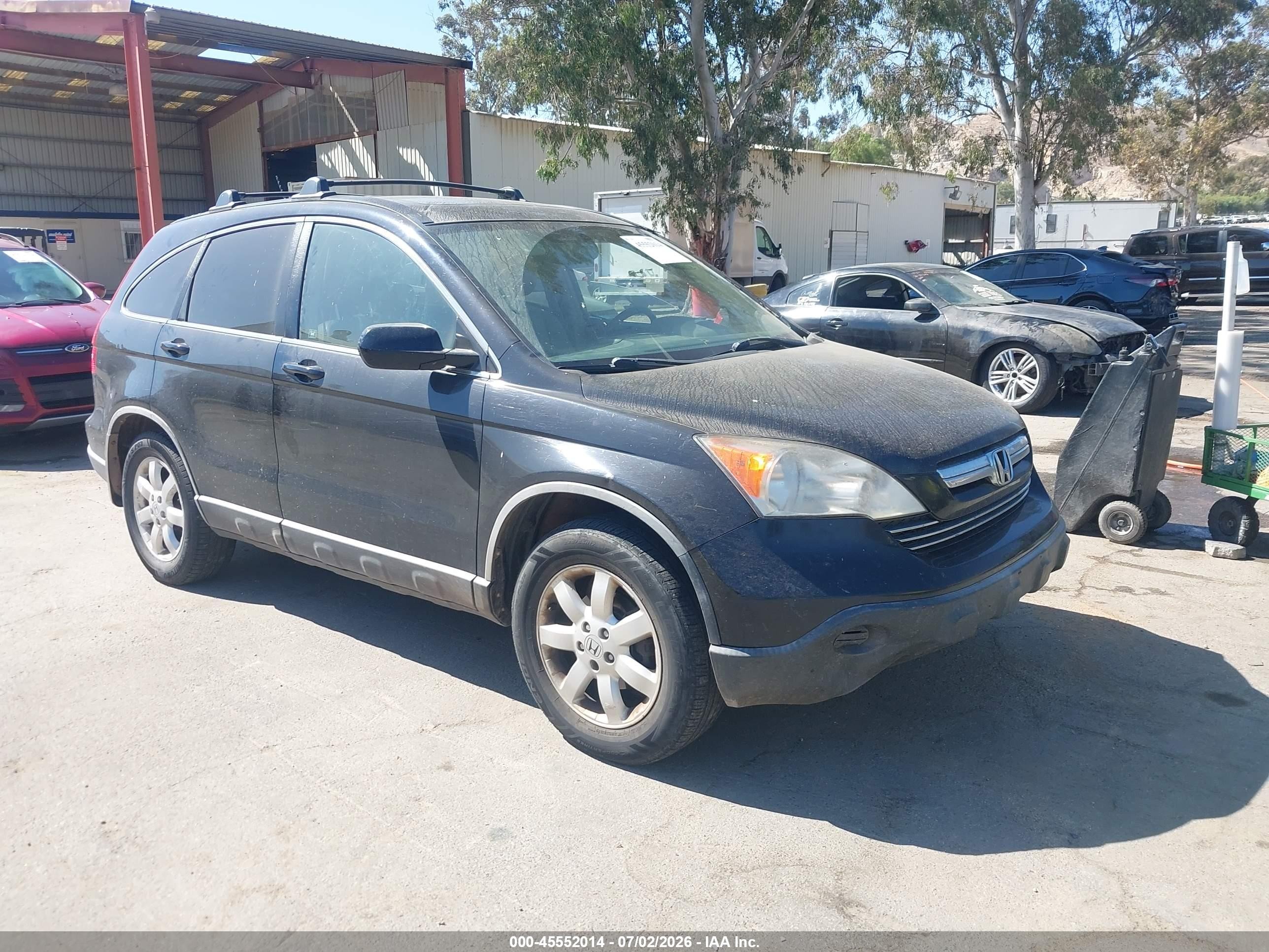 2007 Honda Cr-v Ex-l Black vin: JHLRE48787C072013