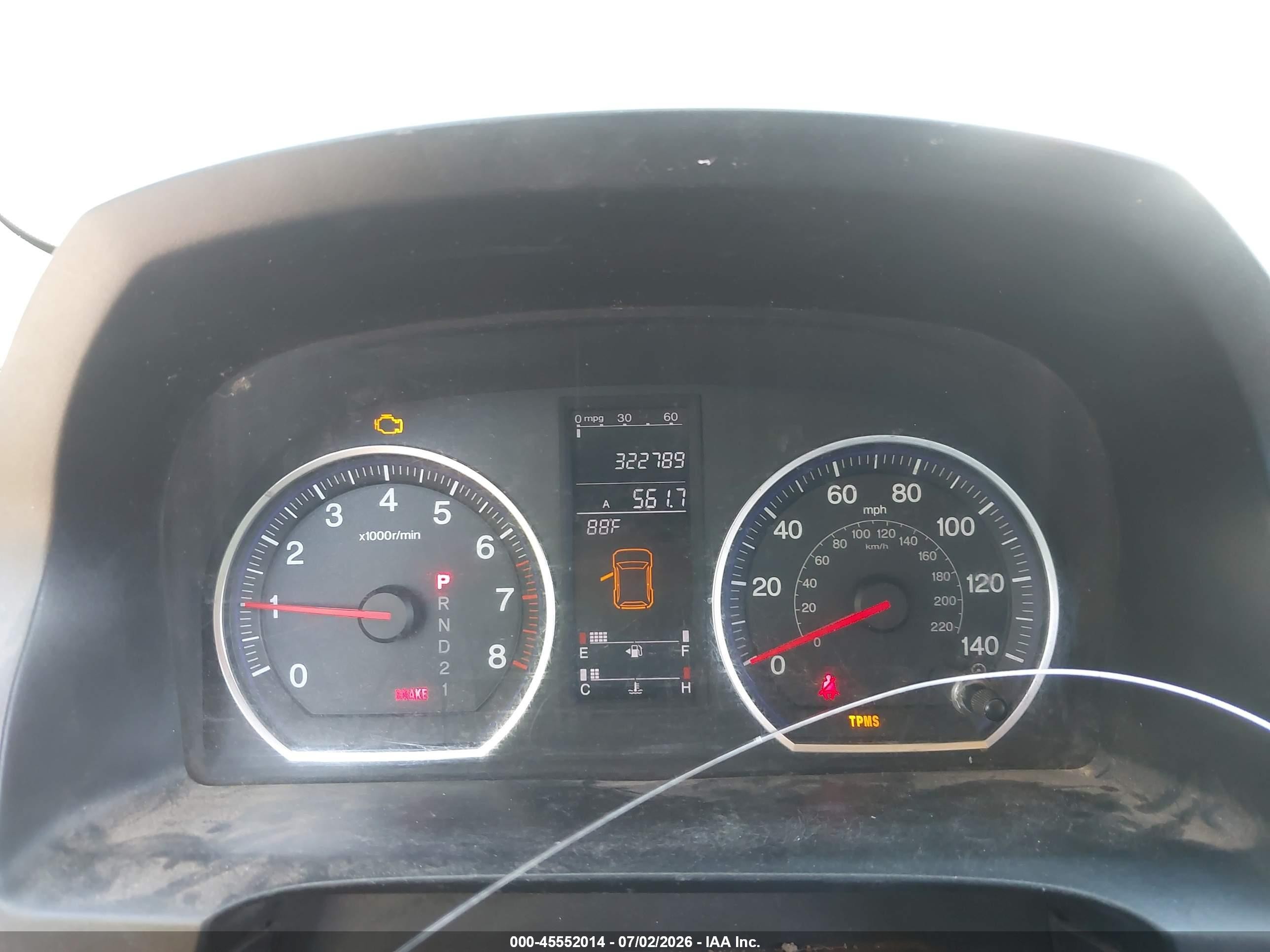 2007 Honda Cr-v Ex-l Black vin: JHLRE48787C072013